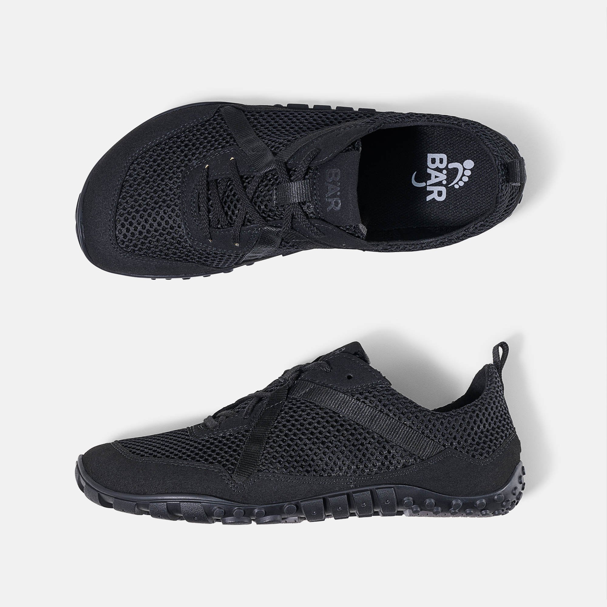 BÄR Schuhe Damenschuhe Junis Tex in schwarz aus Textil - Anlass: Sport (Ansicht von oben) BÄR Schuhe Damenschuhe Sport Junis Tex schwarz Textil Ansicht von oben