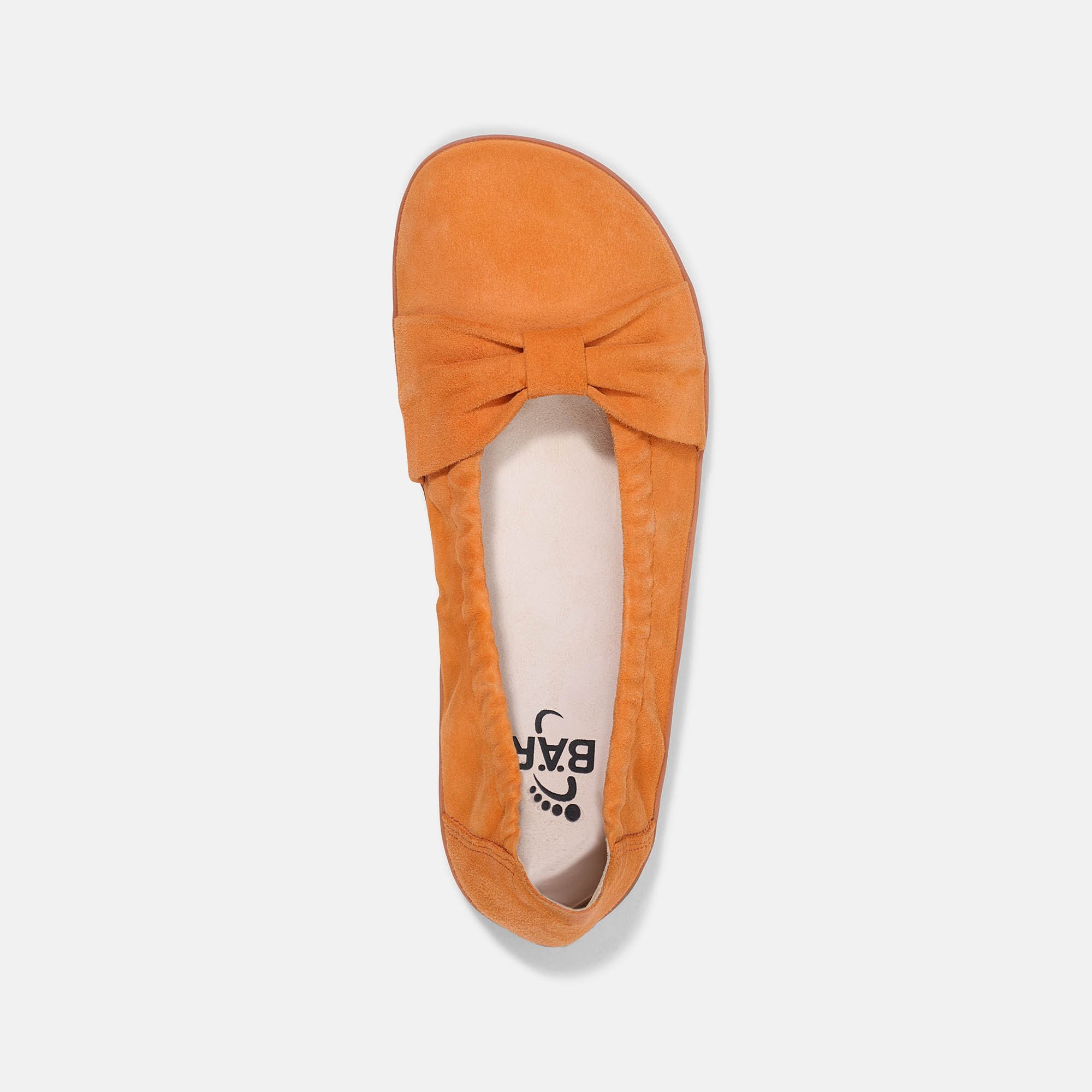 BÄR Schuhe Damenschuhe Freizeitschuhe Elly orange Ziegenvelours Ansicht von oben