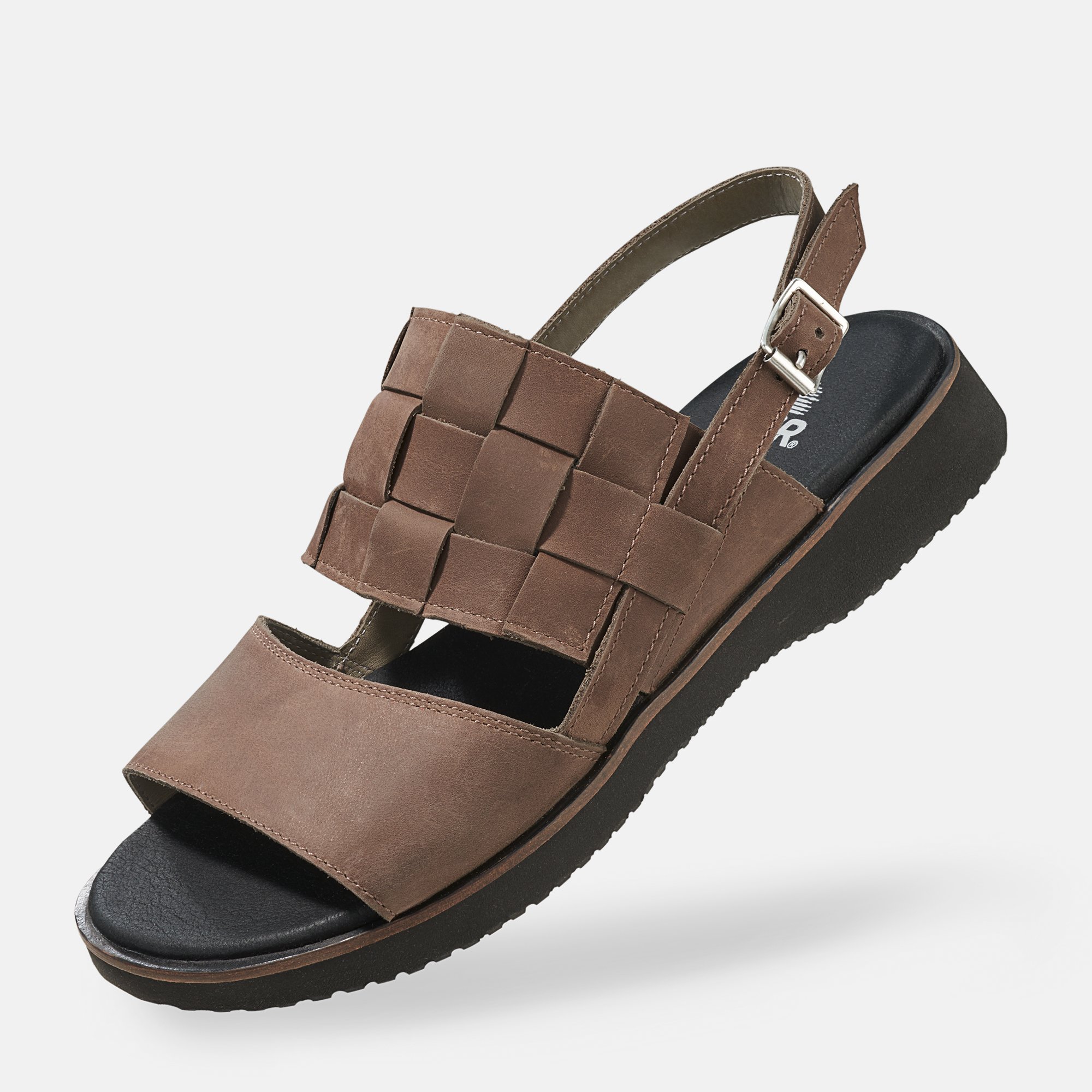 BÄR Schuhe Damenschuhe Megan in stein aus Rindnappaleder wasserabweisend - Anlass: Sandaletten (Produktbild) BÄR Schuhe Damenschuhe Sandaletten Megan stein Rindnappaleder wasserabweisend Produktbild