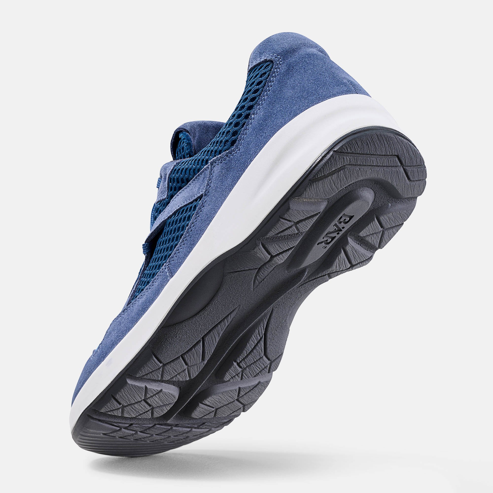 BÄR Schuhe Damenschuhe LadyMove in blau aus Mesh, Kalbveloursleder - Anlass: Sport (Seitenansicht) BÄR Schuhe Damenschuhe Sport LadyMove blau Mesh, Kalbveloursleder Seitenansicht