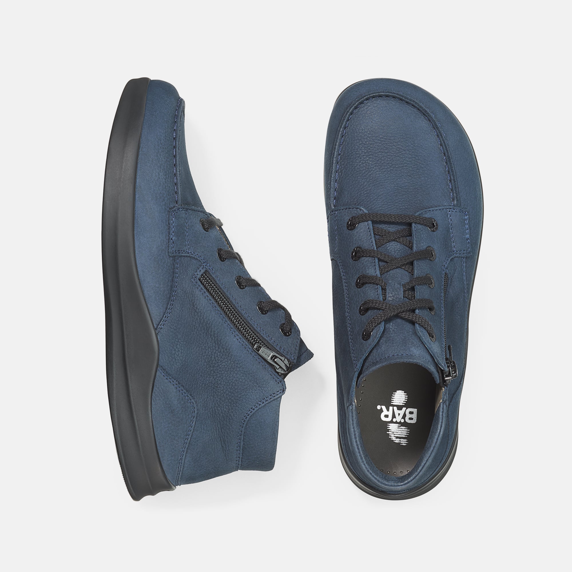 BÄR Schuhe Herrenschuhe Businessschuhe Jan dunkelblau Rindnubukleder wasserabweisend Ansicht von oben