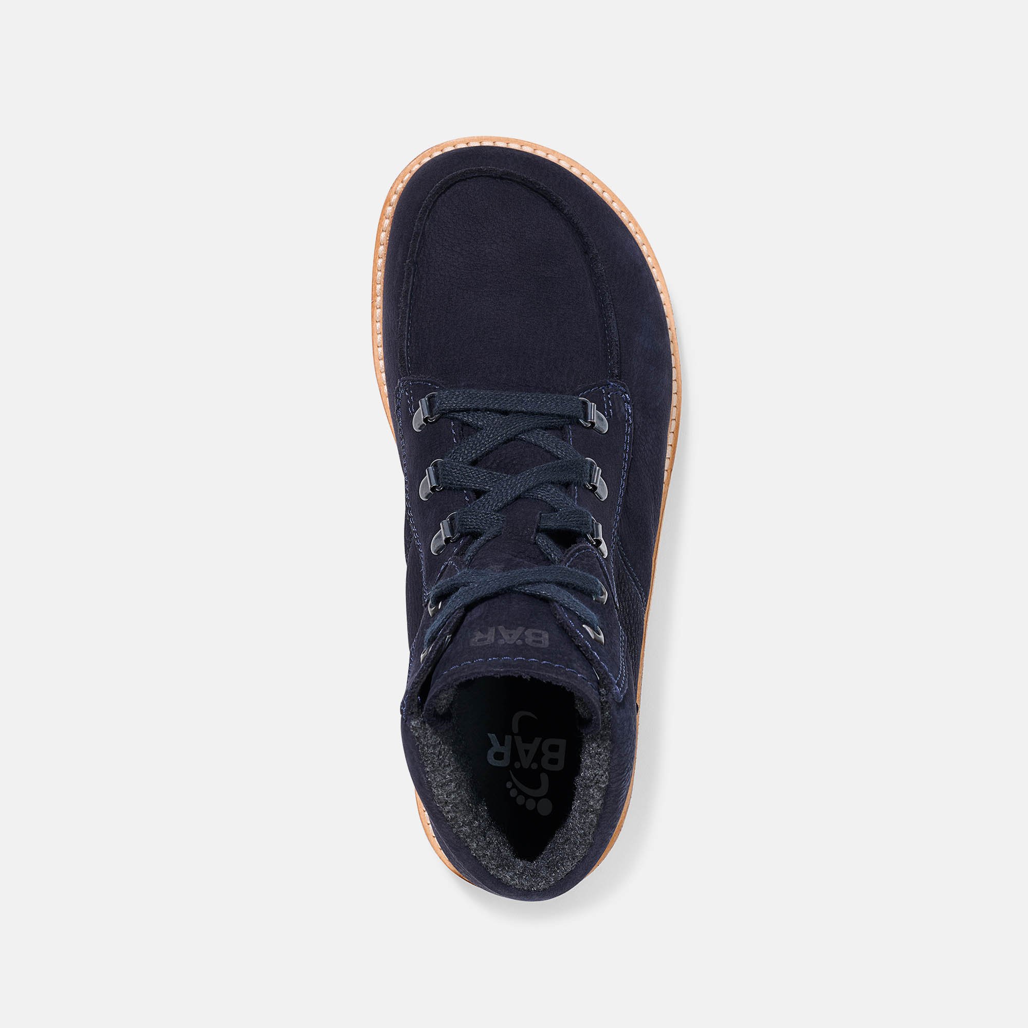 BÄR Schuhe Herrenschuhe Freizeitschuhe Roger dunkelblau Rindnubukleder wasserabweisend Ansicht von oben