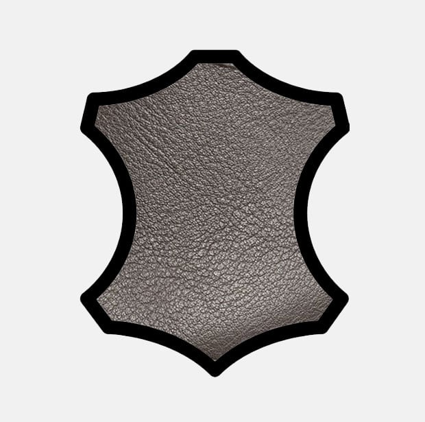 Nahaufnahme einer Lederstruktur in Form eines Lederstückes