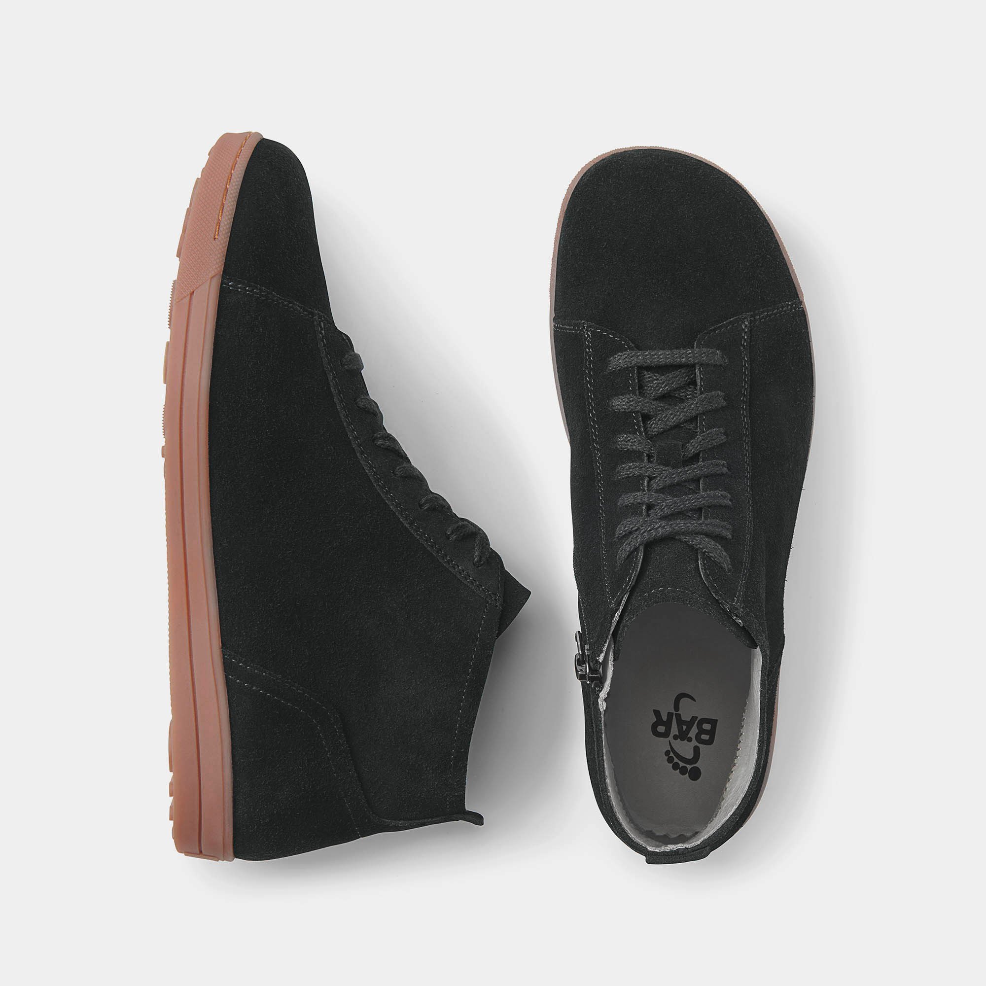 BÄR Schuhe Damenschuhe Anne in schwarz aus Kalbveloursleder - Anlass: Freizeitschuhe (Ansicht von oben) BÄR Schuhe Damenschuhe Freizeitschuhe Anne schwarz Kalbveloursleder Ansicht von oben