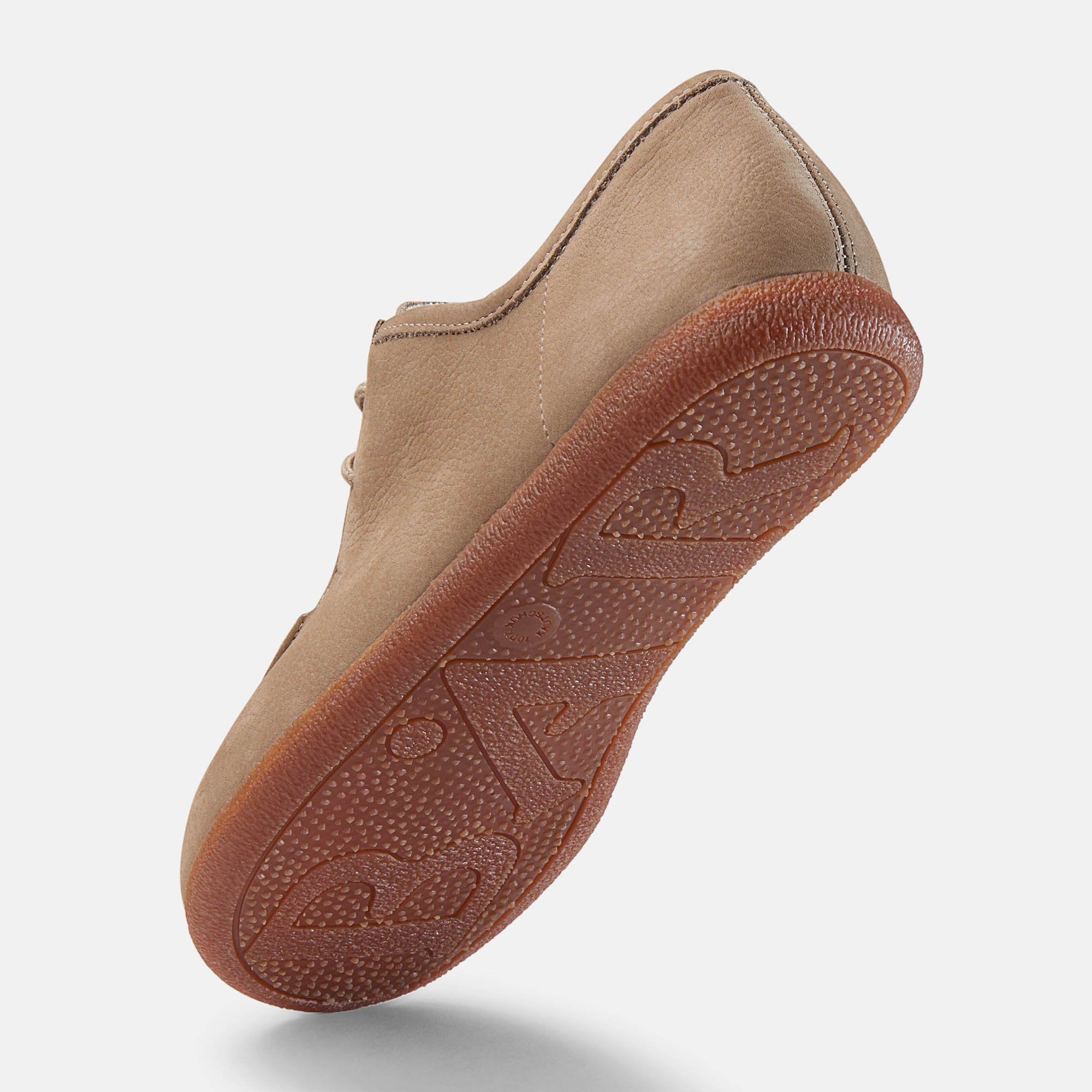 BÄR Schuhe Damenschuhe Johanna in toffee aus Kalbnubukleder - Anlass: Freizeitschuhe (Seitenansicht) BÄR Schuhe Damenschuhe Freizeitschuhe Johanna toffee Kalbnubukleder Seitenansicht