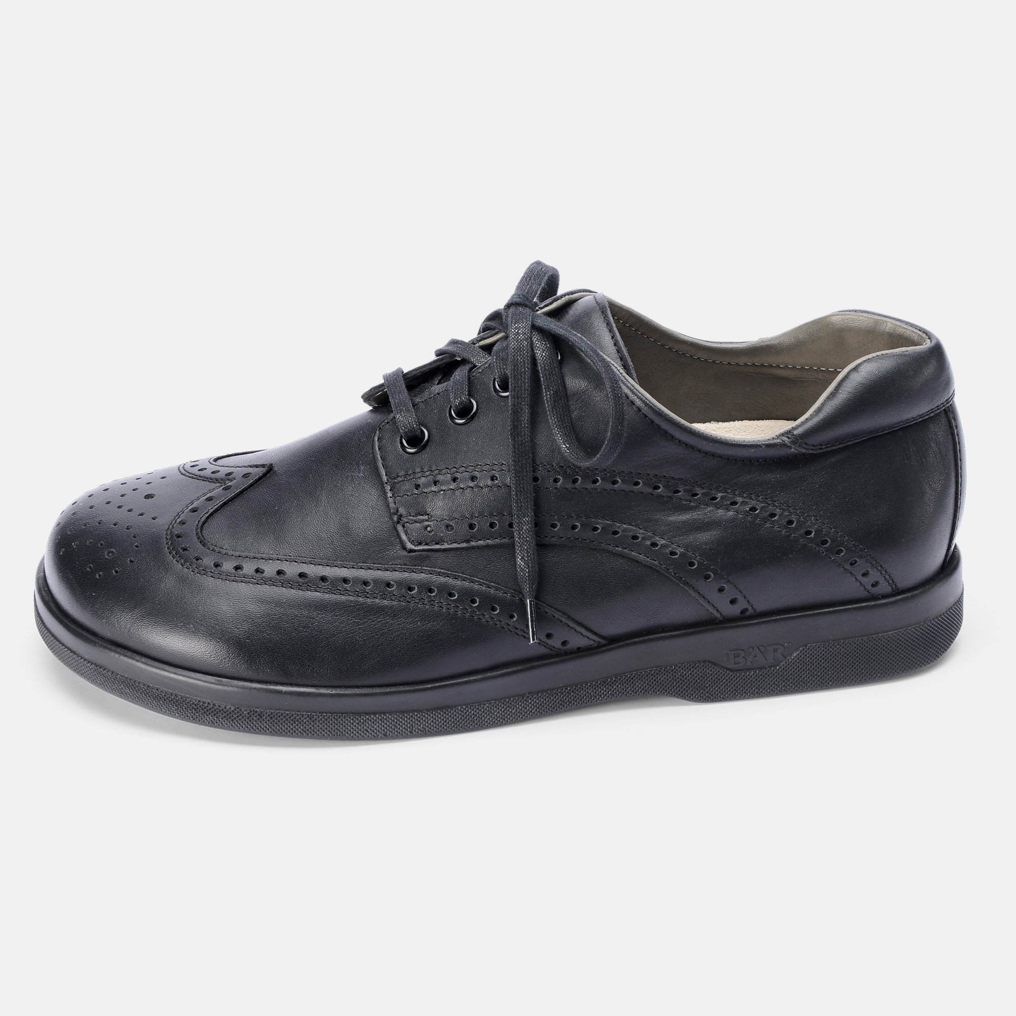BÄR Schuhe Herrenschuhe Classico in schwarz aus Rindnappaleder - Anlass: Freizeitschuhe (Seitenansicht) BÄR Schuhe Herrenschuhe Freizeitschuhe Classico schwarz Rindnappaleder Seitenansicht
