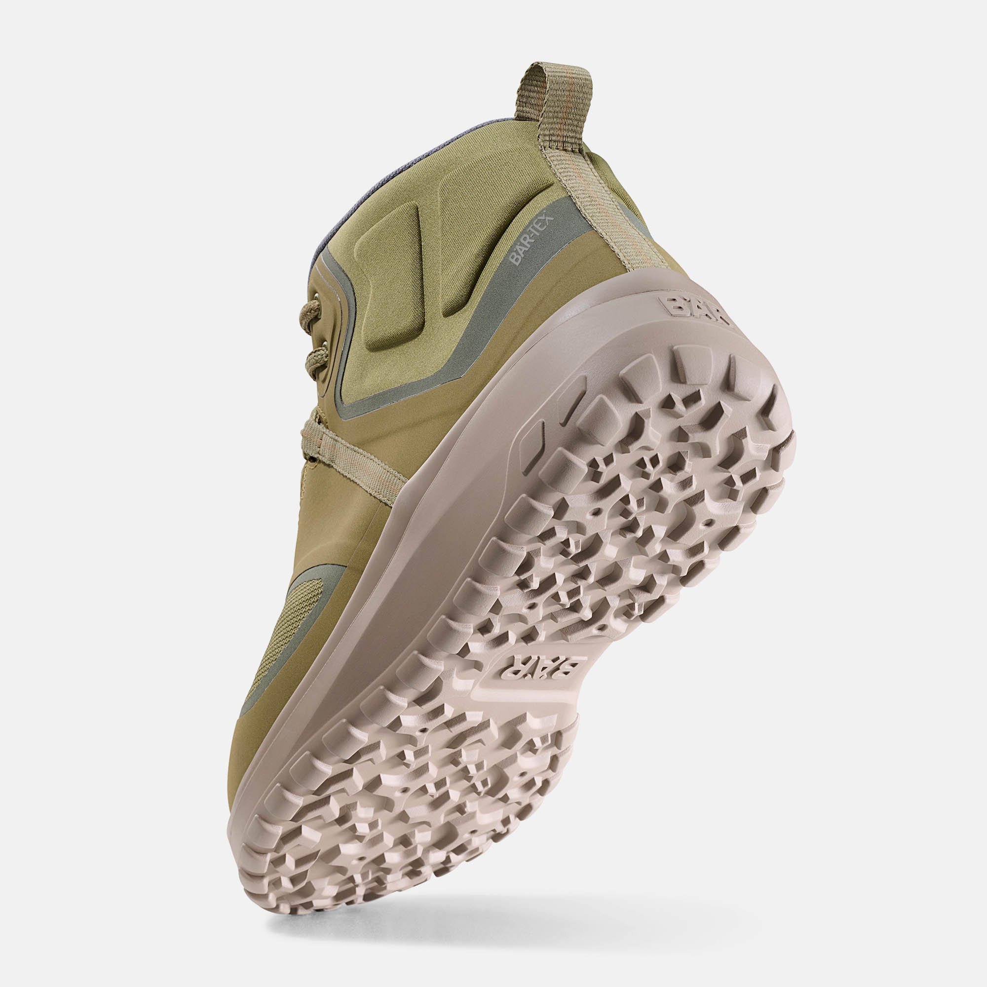 BÄR Schuhe Unisexschuhe TrailLite Tex in oliv aus Textil - Anlass: Wanderschuhe (Seitenansicht) BÄR Schuhe Unisexschuhe Wanderschuhe TrailLite Tex oliv Textil Seitenansicht
