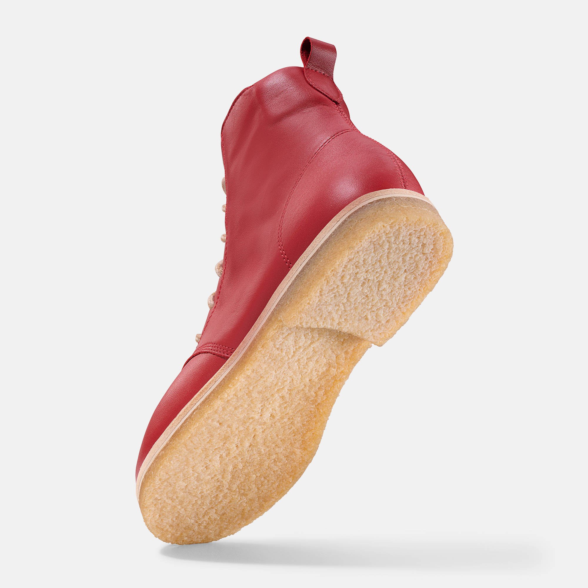 BÄR Schuhe Damenschuhe Freizeitschuhe Shay rot Kalbnappaleder wasserabweisend Seitenansicht