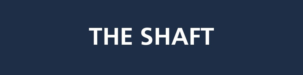 The Shaft Logo on Dark Blue Background The Shaft logo displayed on a dark blue background