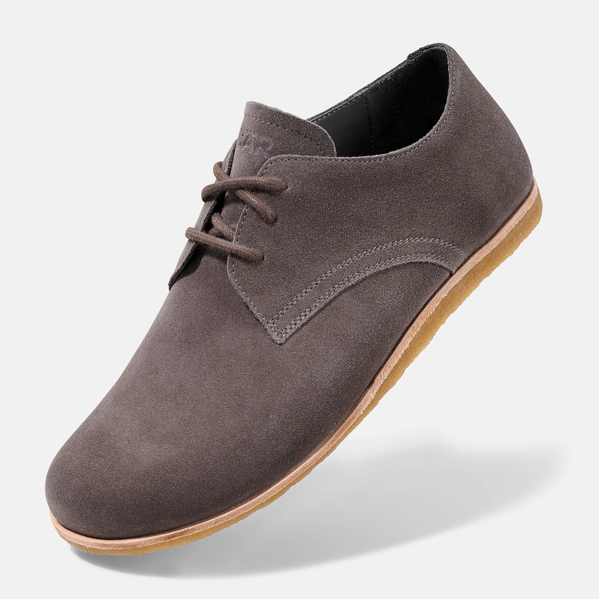 BÄR Schuhe Herrenschuhe Clint in graubraun aus Rindveloursleder - Anlass: Businessschuhe (Produktbild) BÄR Schuhe Herrenschuhe Businessschuhe Clint graubraun Rindveloursleder Produktbild
