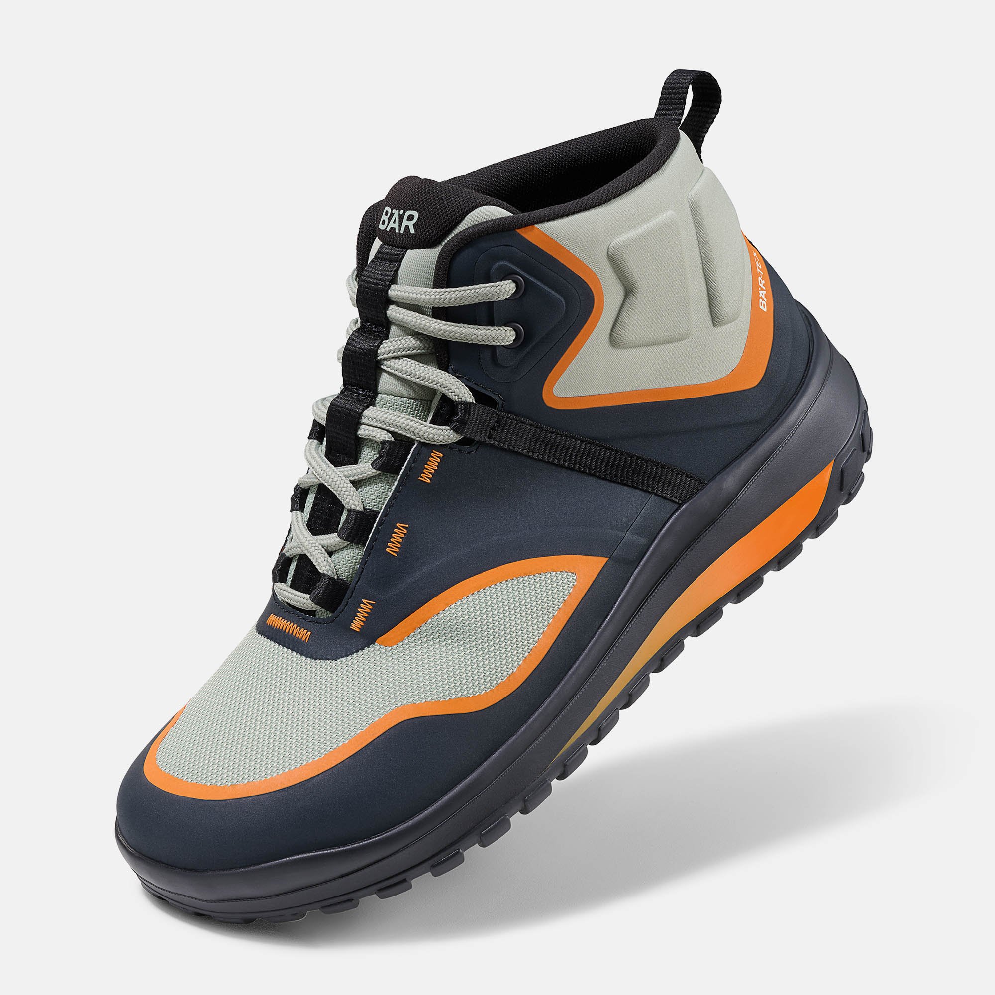 BÄR Schuhe Unisexschuhe TrailLite Tex in schwarz/orange aus Textil - Anlass: Wanderschuhe (Produktbild) BÄR Schuhe Unisexschuhe Wanderschuhe TrailLite Tex schwarz/orange Textil Produktbild