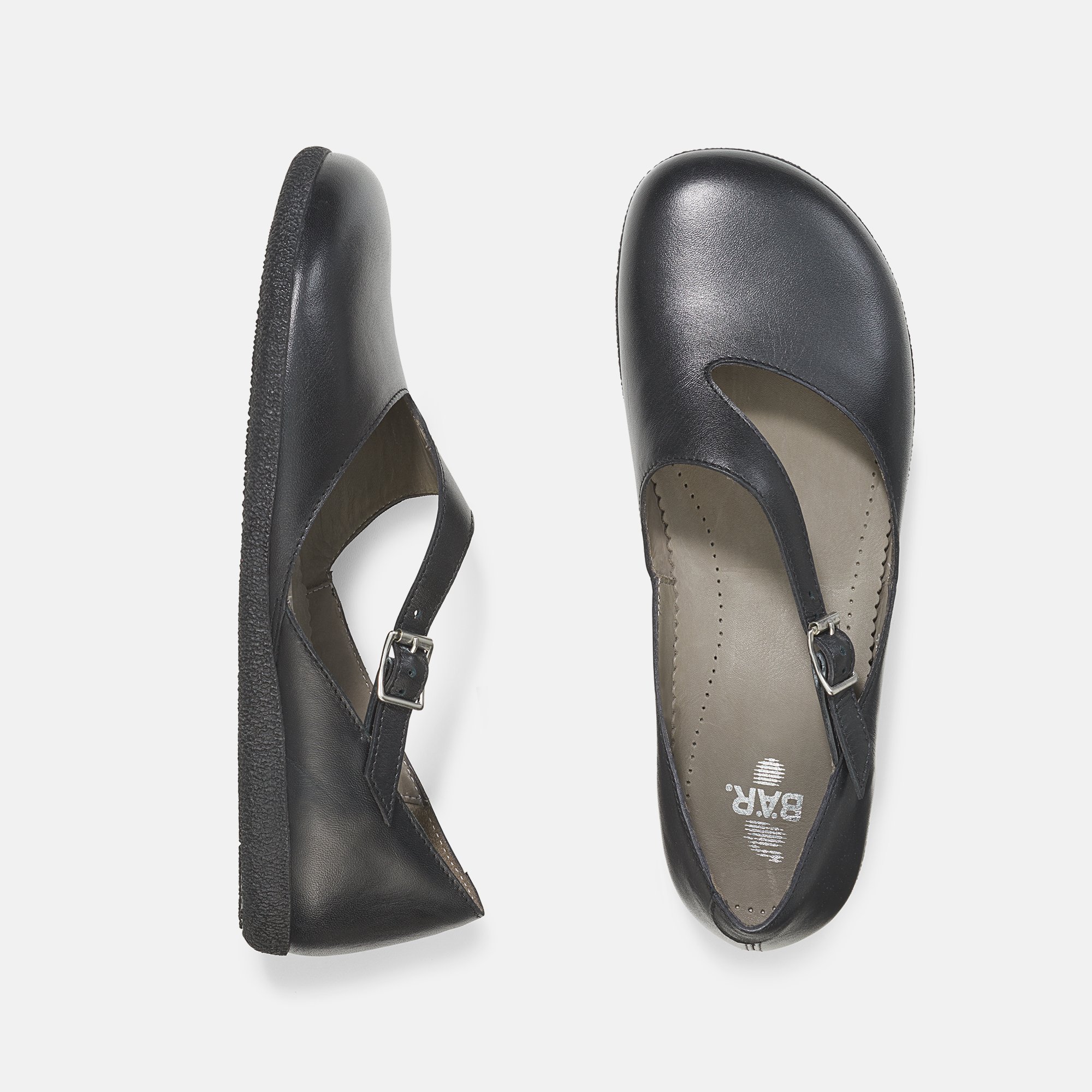 BÄR Schuhe Damenschuhe Delia in schwarz aus Kalbnappaleder - Anlass: Freizeitschuhe (Ansicht von oben) BÄR Schuhe Damenschuhe Freizeitschuhe Delia schwarz Kalbnappaleder Ansicht von oben