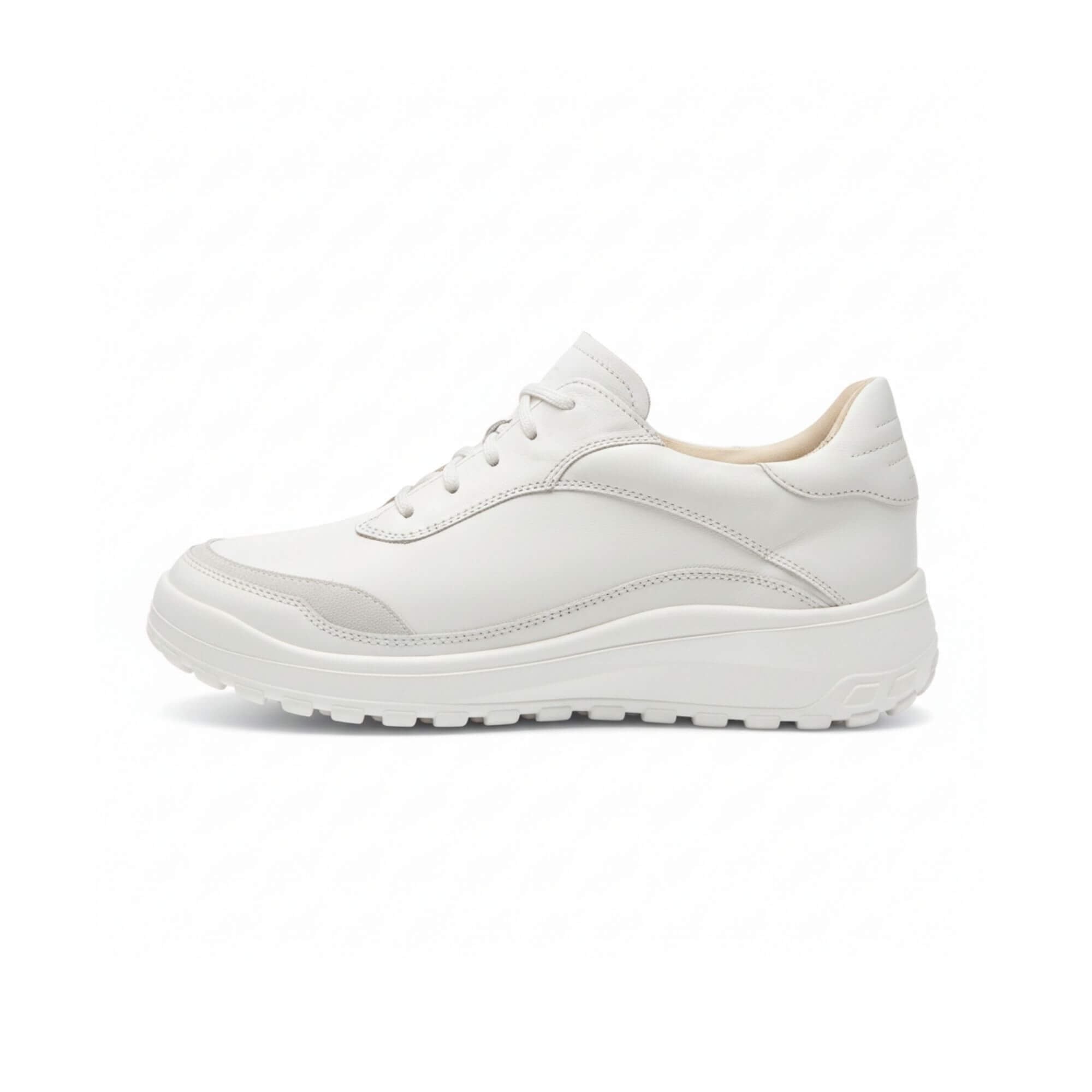 BÄR Schuhe Damenschuhe Freizeitschuhe Quinn weiß Kalbnappaleder, Kalbveloursleder Produktbild