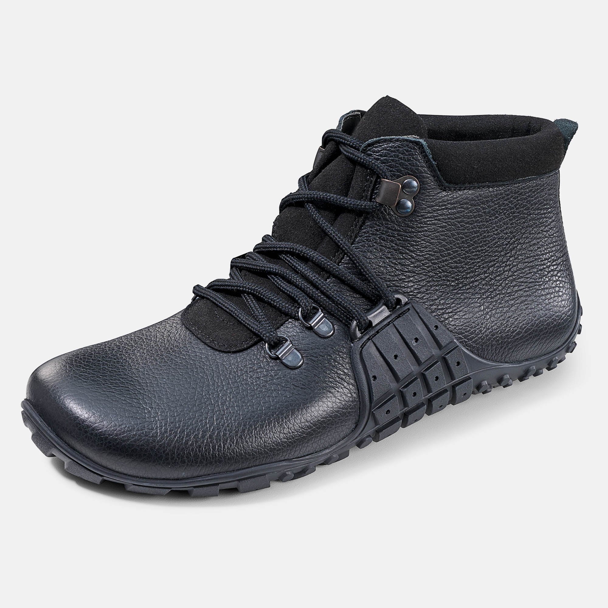 BÄR Schuhe Unisexschuhe Mountain Barefoot in schwarz aus Rindnappaleder genarbt - Anlass: Wanderschuhe (Produktbild) BÄR Schuhe Unisexschuhe Wanderschuhe Mountain Barefoot schwarz Rindnappaleder genarbt Produktbild