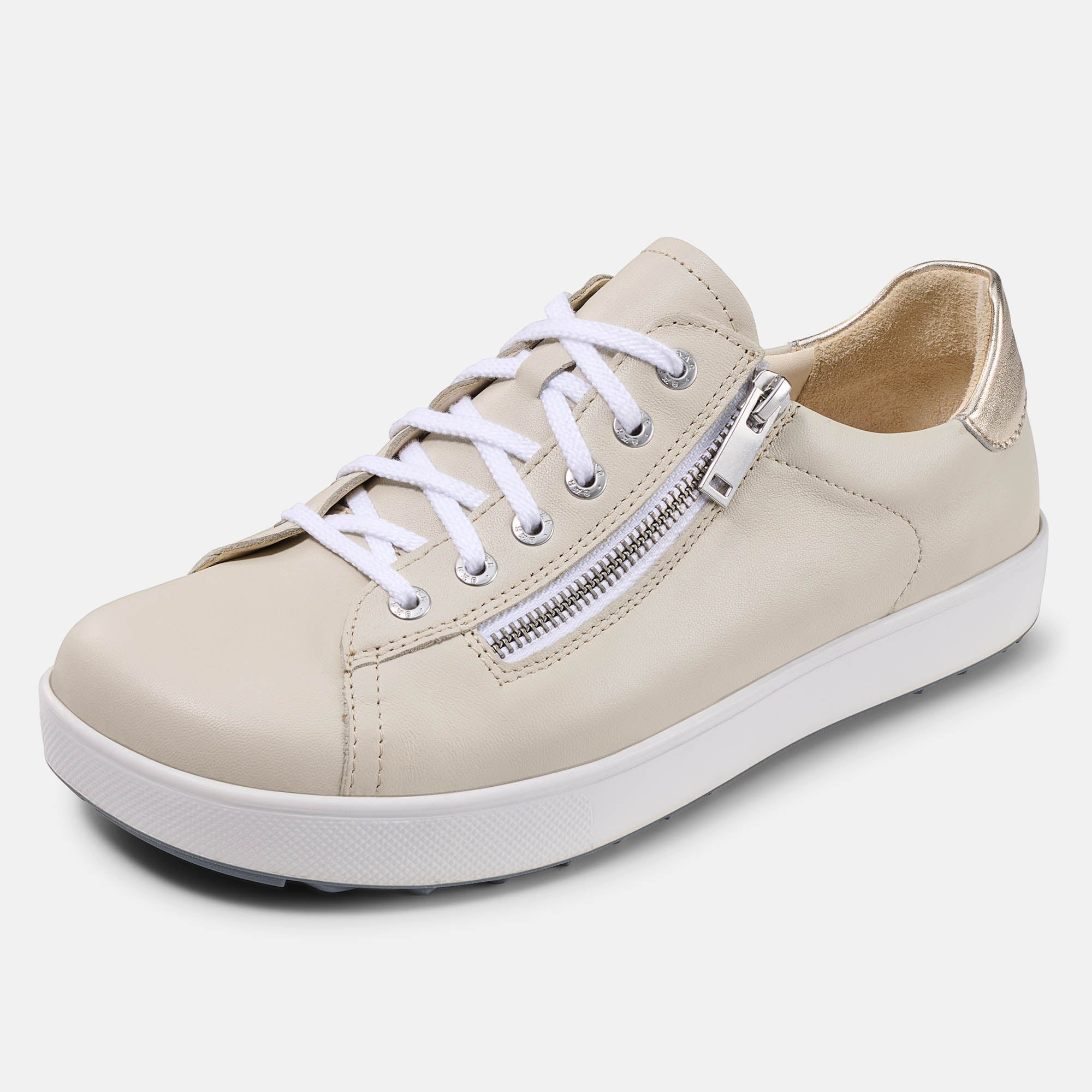 BÄR Schuhe Damenschuhe Freizeitschuhe Margot beige/gold Lammnappaleder Produktbild