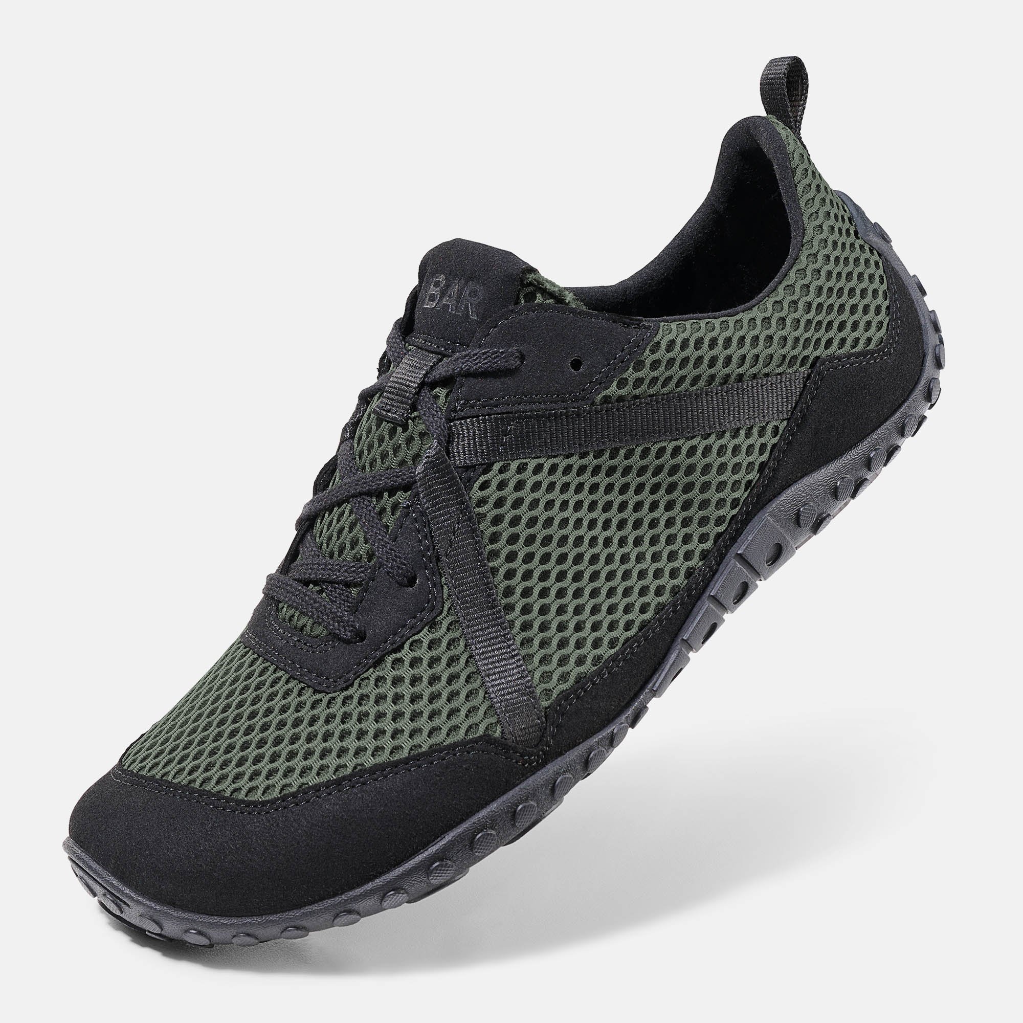 BÄR Schuhe Herrenschuhe Sport Junis Tex schwarz/grün Textil Produktbild
