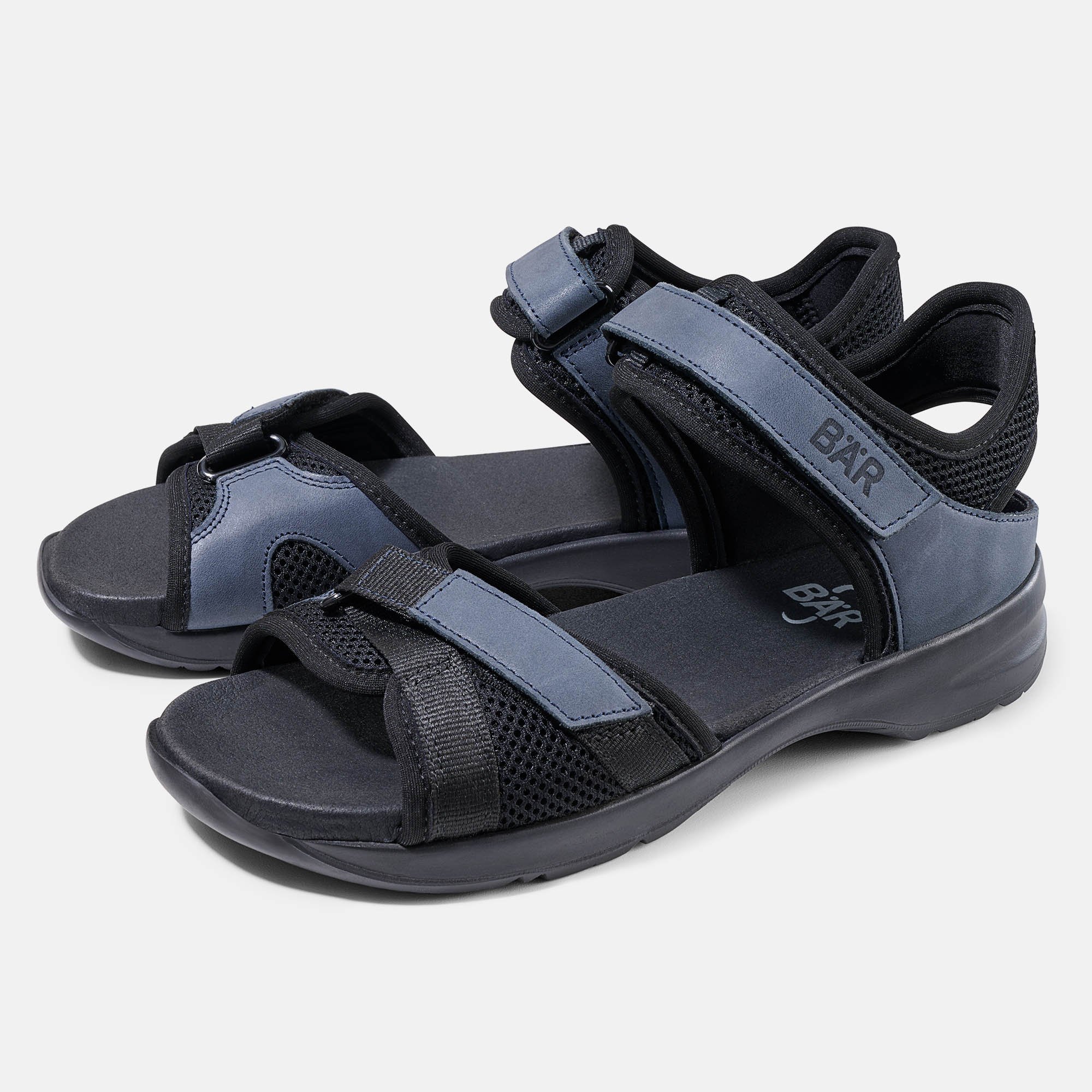 BÄR Schuhe Damenschuhe Jandia 2.0 in schwarz/blau aus Textil, gefettetes Kalbnappa, Neopren - Anlass: Alltag (Hauptbild) BÄR Schuhe Damenschuhe Alltag Jandia 2.0 schwarz/blau Textil, gefettetes Kalbnappa, Neopren Hauptbild