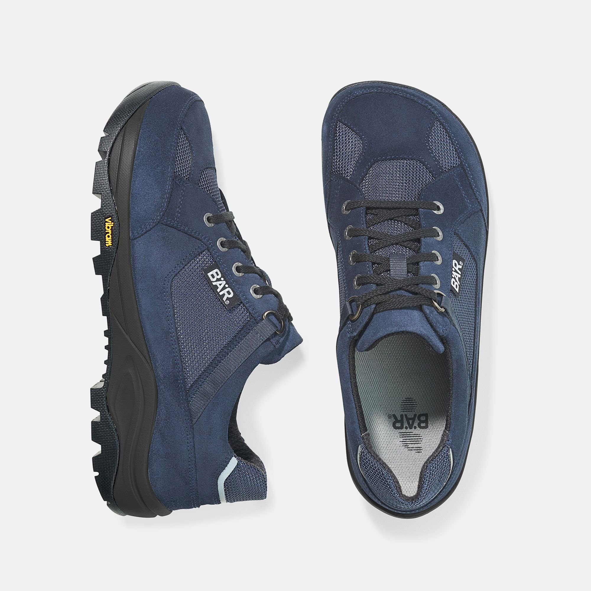 BÄR Schuhe Unisexschuhe TransEuropa 2.0 in dunkelblau aus Rindveloursleder wasserabweisend, Textil - Anlass: Wanderschuhe (Ansicht von oben) BÄR Schuhe Unisexschuhe Wanderschuhe TransEuropa 2.0 dunkelblau Rindveloursleder wasserabweisend, Textil Ansicht von oben