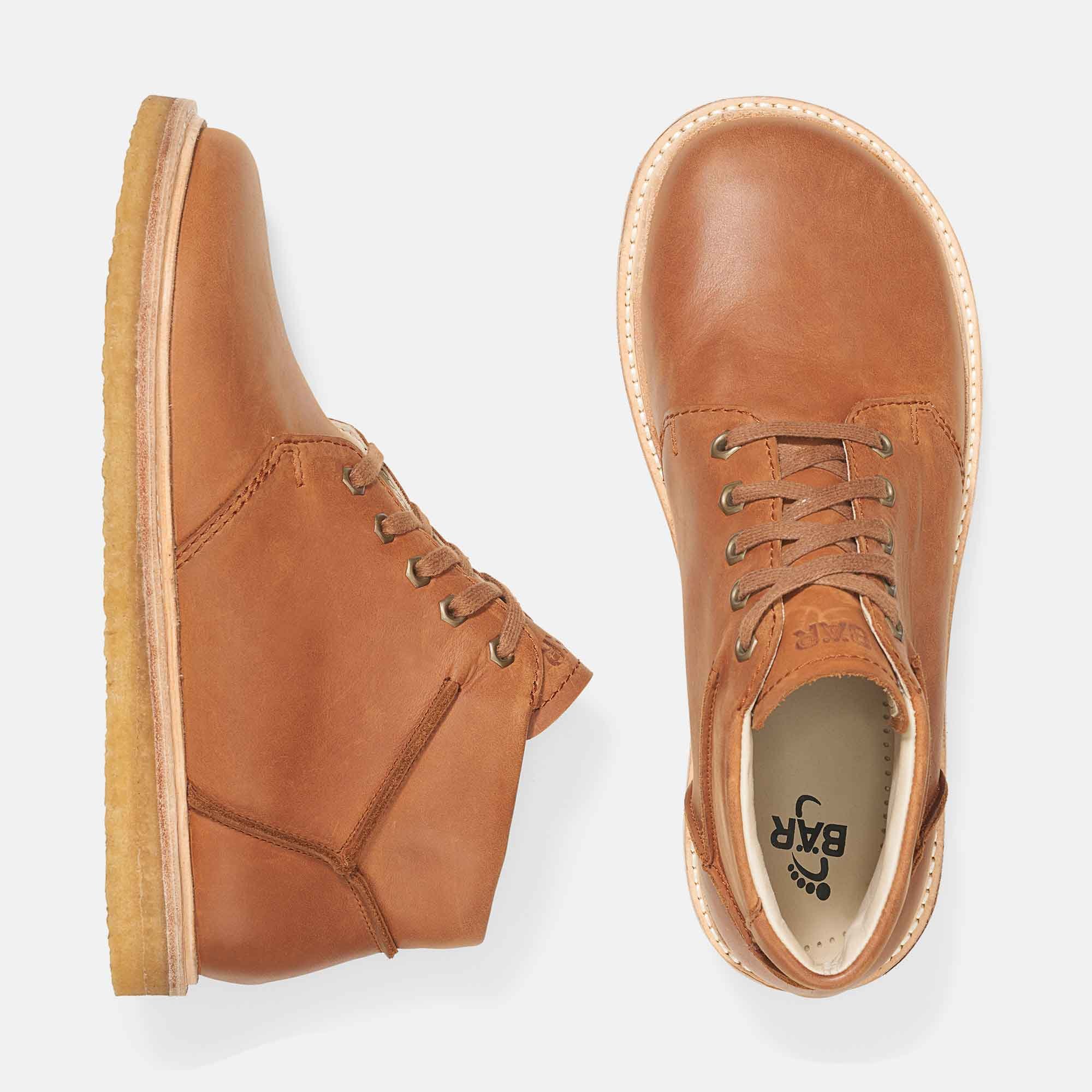 BÄR Schuhe Herrenschuhe Sean in cognac aus Rindnappaleder gefettet - Anlass: Businessschuhe (Ansicht von oben) BÄR Schuhe Herrenschuhe Businessschuhe Sean cognac Rindnappaleder gefettet Ansicht von oben