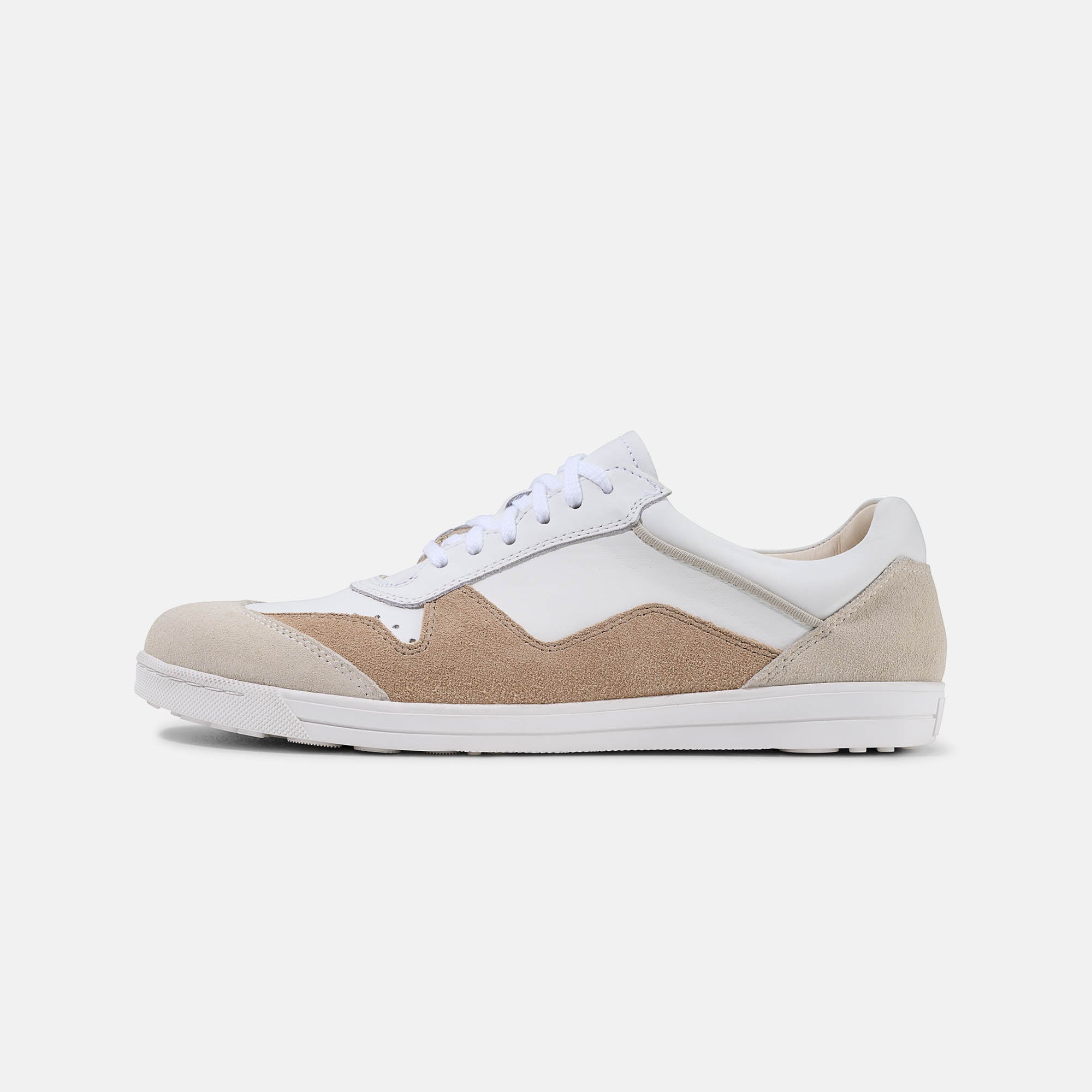 BÄR Schuhe Damenschuhe Freizeitschuhe Alea 2.0 weiß/beige Kalbnappaleder, Kalbveloursleder Produktbild