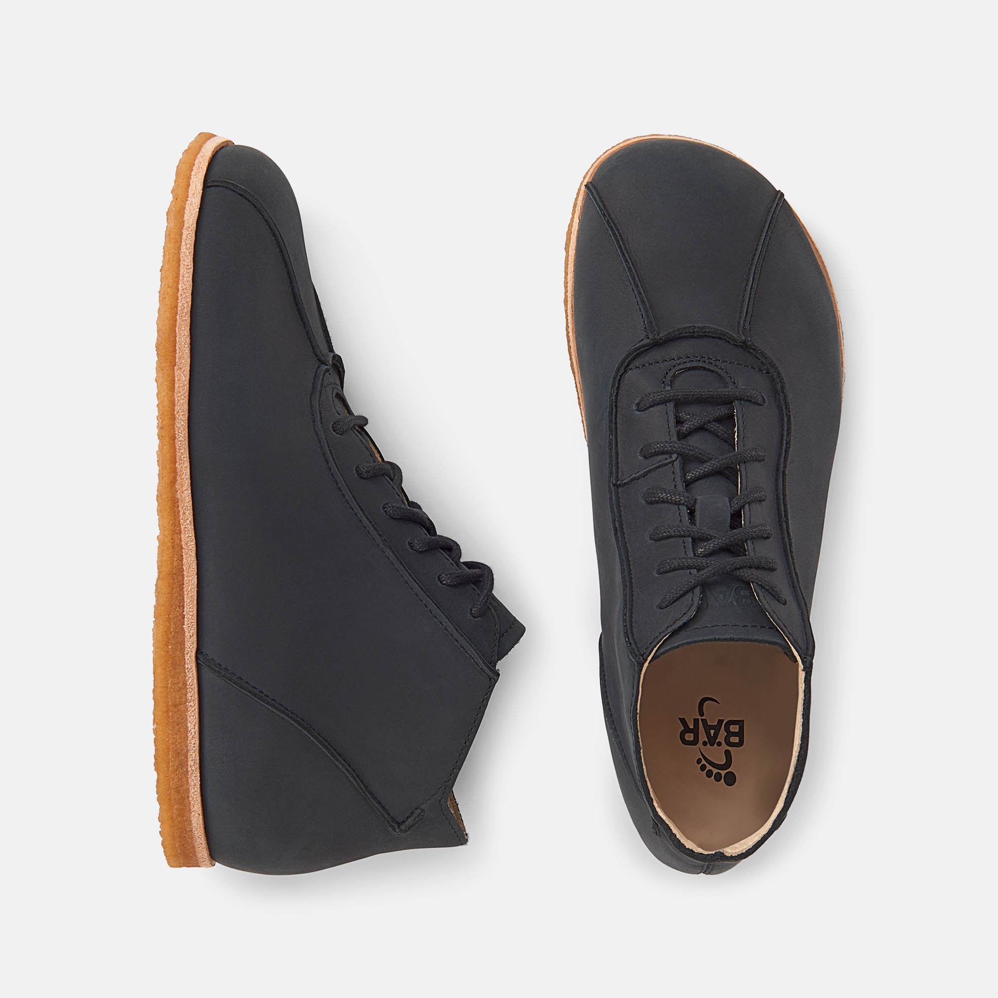 BÄR Schuhe Damenschuhe Brie 2.0 in anthrazit aus Rindnappaleder gewachst - Anlass: Freizeitschuhe (Ansicht von oben) BÄR Schuhe Damenschuhe Freizeitschuhe Brie 2.0 anthrazit Rindnappaleder gewachst Ansicht von oben