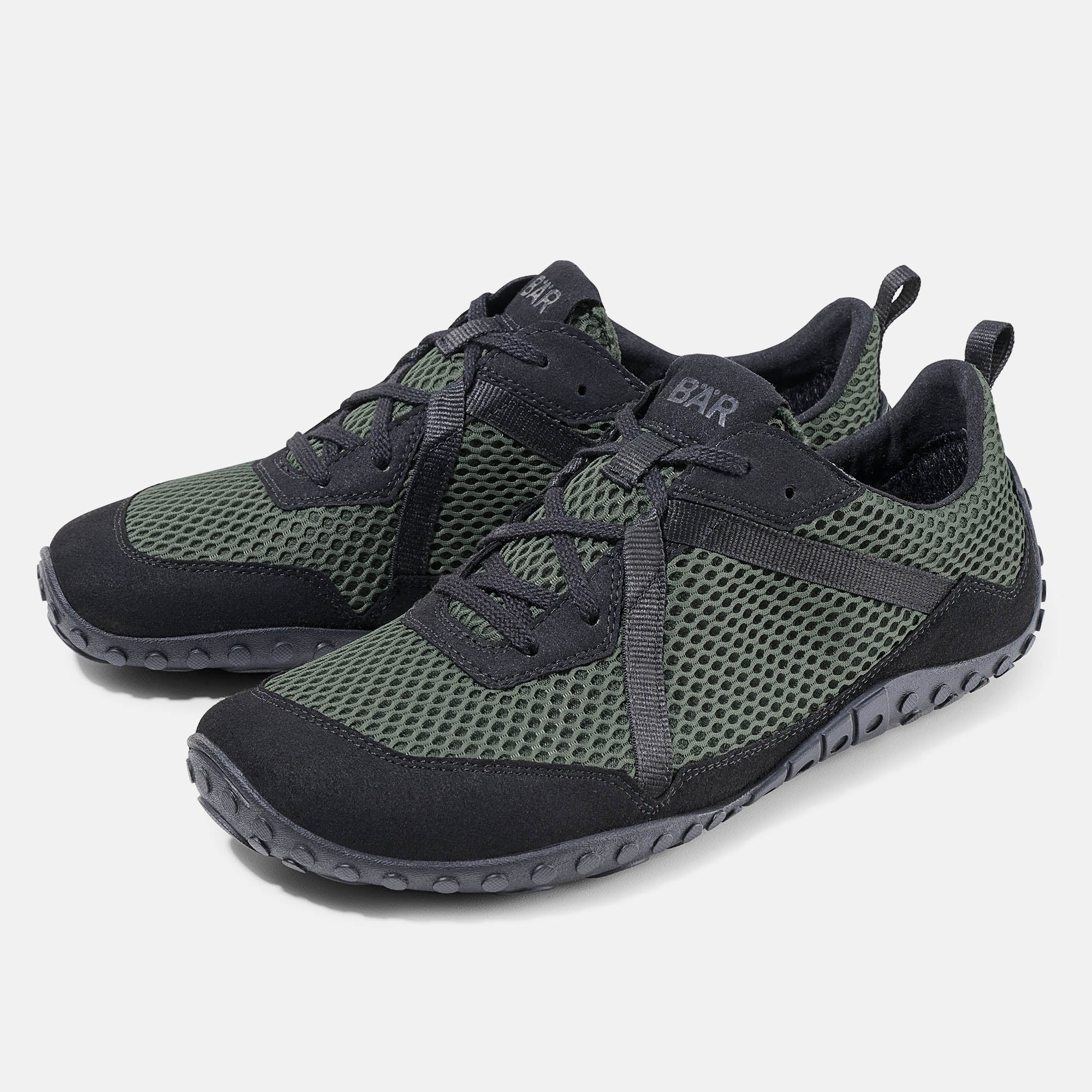 BÄR Schuhe Herrenschuhe Sport Junis Tex schwarz/grün Textil Hauptbild