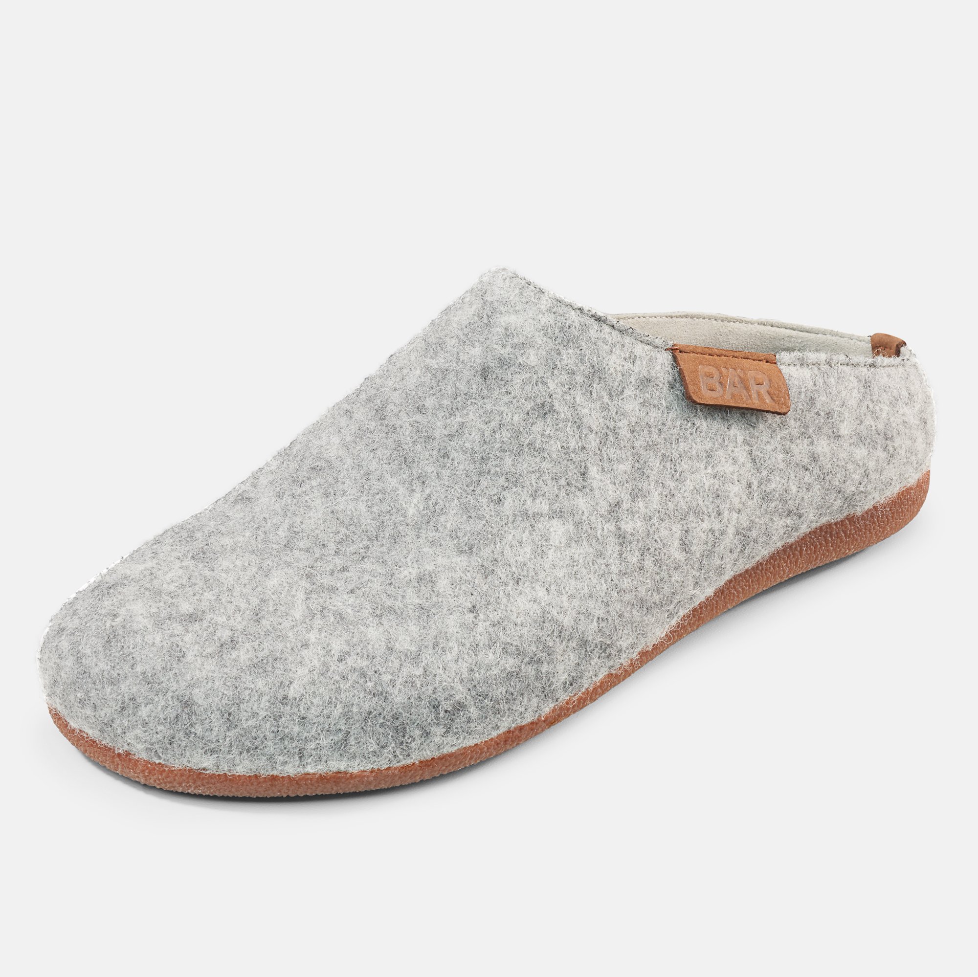BÄR Schuhe Unisexschuhe Hugo in grau aus 75% Wolle, 25% Polyamid - Anlass: Hausschuhe (Produktbild) BÄR Schuhe Unisexschuhe Hausschuhe Hugo grau 75% Wolle, 25% Polyamid Produktbild
