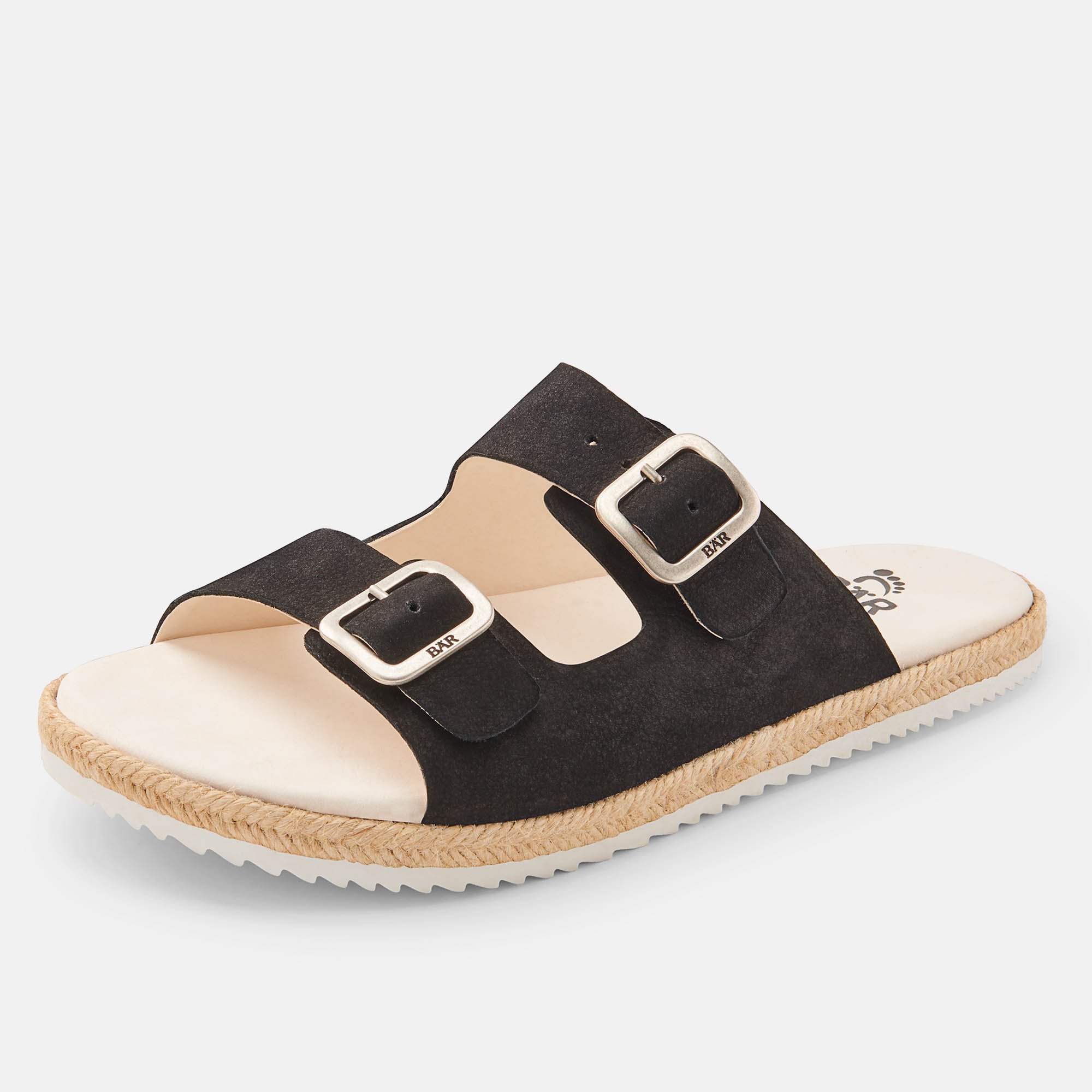 BÄR Schuhe Damenschuhe Susi in schwarz aus Kalbnubukleder - Anlass: Sandaletten (Produktbild) BÄR Schuhe Damenschuhe Sandaletten Susi schwarz Kalbnubukleder Produktbild