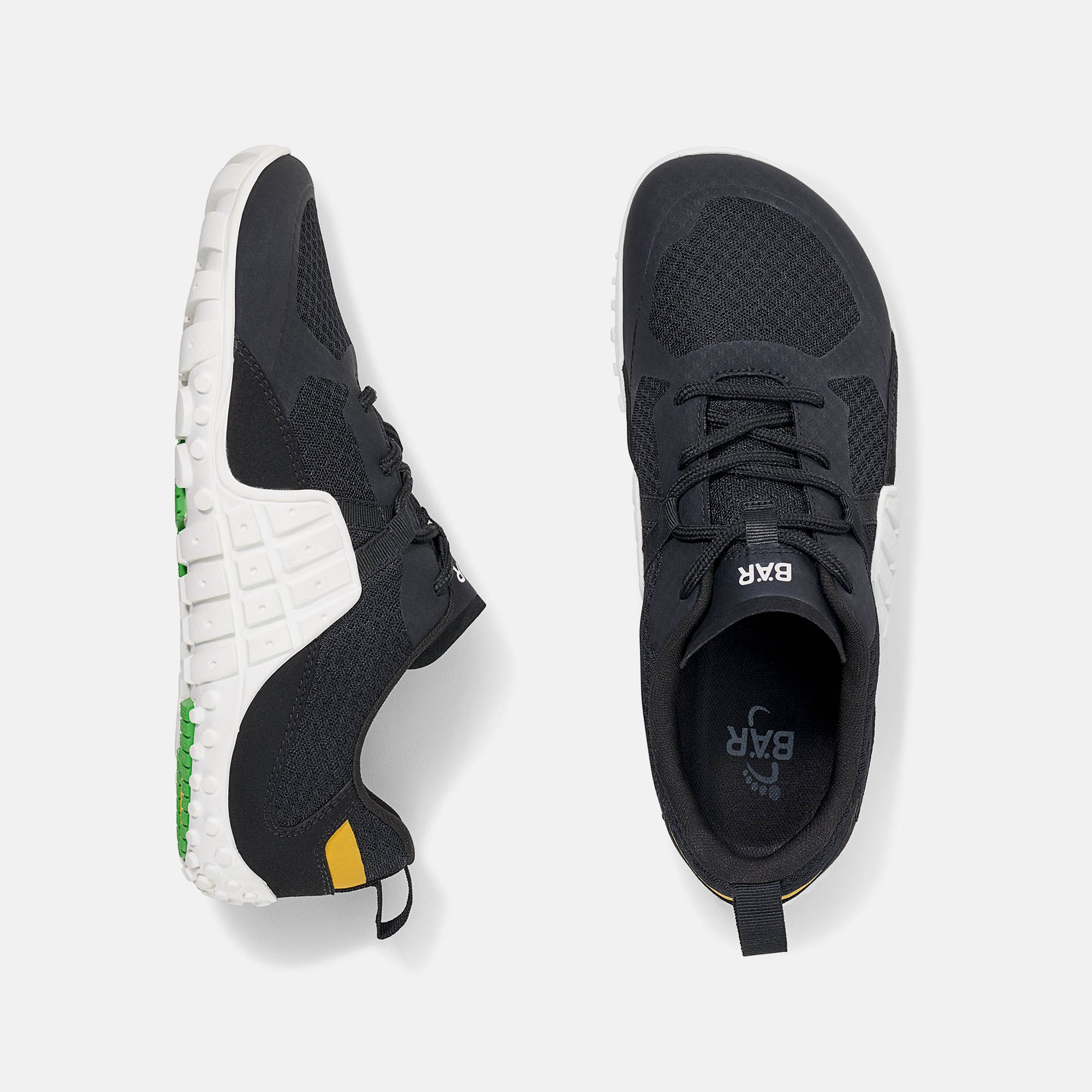 BÄR Schuhe Damenschuhe Light Flex in schwarz aus Textil - Anlass: Sport (Ansicht von oben) BÄR Schuhe Damenschuhe Sport Light Flex schwarz Textil Ansicht von oben