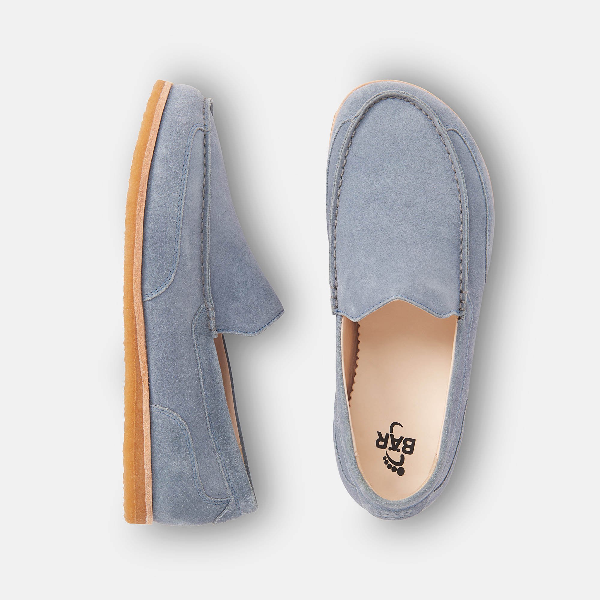 BÄR Schuhe Damenschuhe Denise in jeans aus Kalbveloursleder - Anlass: Freizeitschuhe (Ansicht von oben) BÄR Schuhe Damenschuhe Freizeitschuhe Denise jeans Kalbveloursleder Ansicht von oben