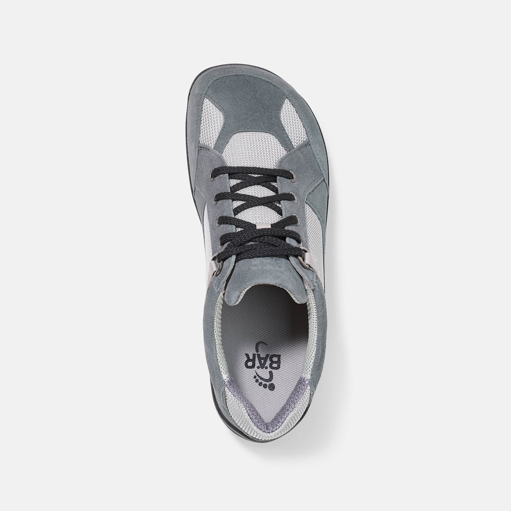 BÄR Schuhe Unisexschuhe TransEuropa 2.0 in grau aus Rindveloursleder wasserabweisend, Funktionstextil - Anlass: Wanderschuhe (Ansicht von oben) BÄR Schuhe Unisexschuhe Wanderschuhe TransEuropa 2.0 grau Rindveloursleder wasserabweisend, Funktionstextil Ansicht von oben