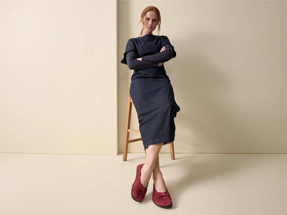 BÄR Schuhe Damenschuhe Freizeitschuhe Elly bordeaux Ziegenvelours Emotionsbild