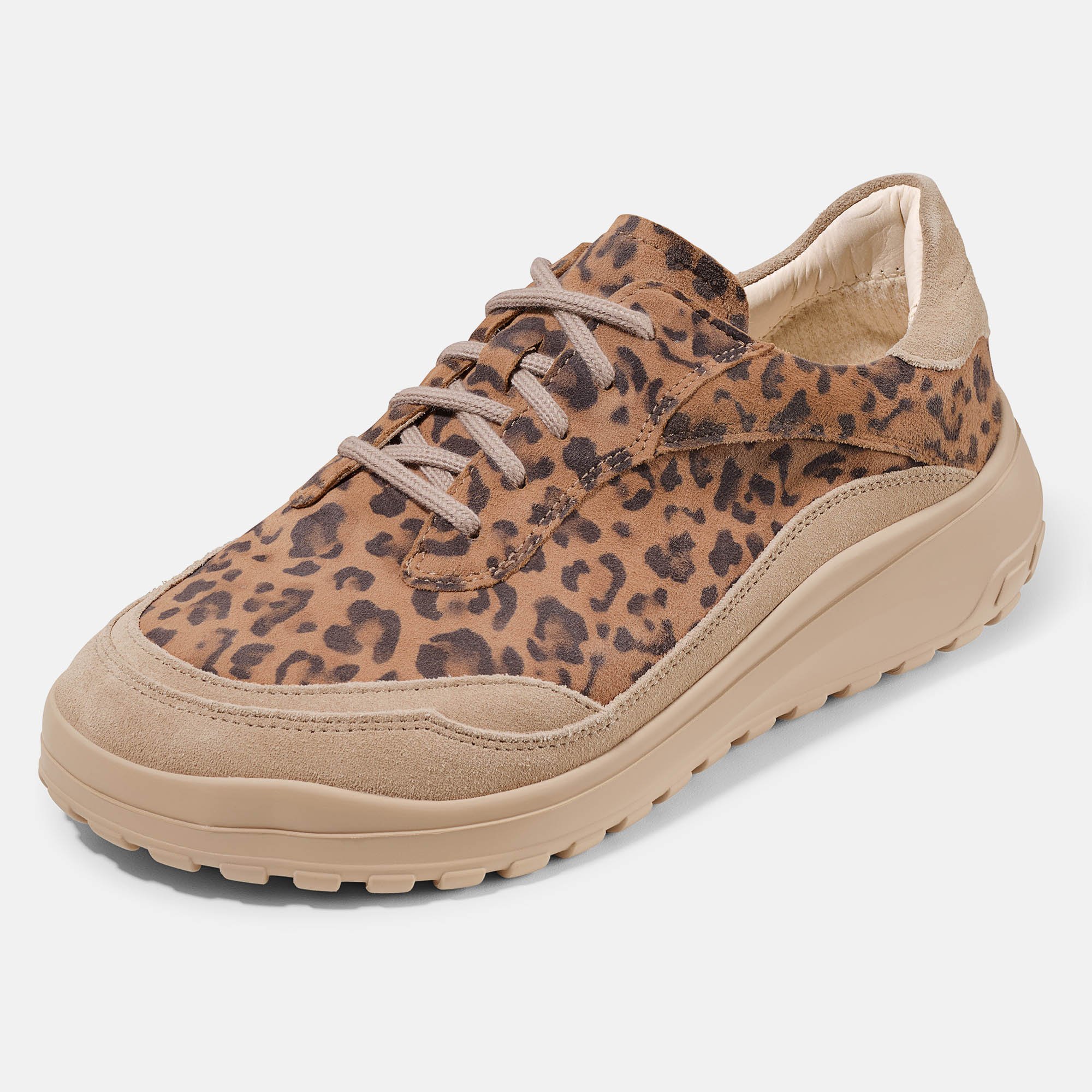 BÄR Schuhe Damenschuhe Quinn in cognac/leo aus Kalbveloursleder - Anlass: Freizeitschuhe (Produktbild) BÄR Schuhe Damenschuhe Freizeitschuhe Quinn cognac/leo Kalbveloursleder Produktbild