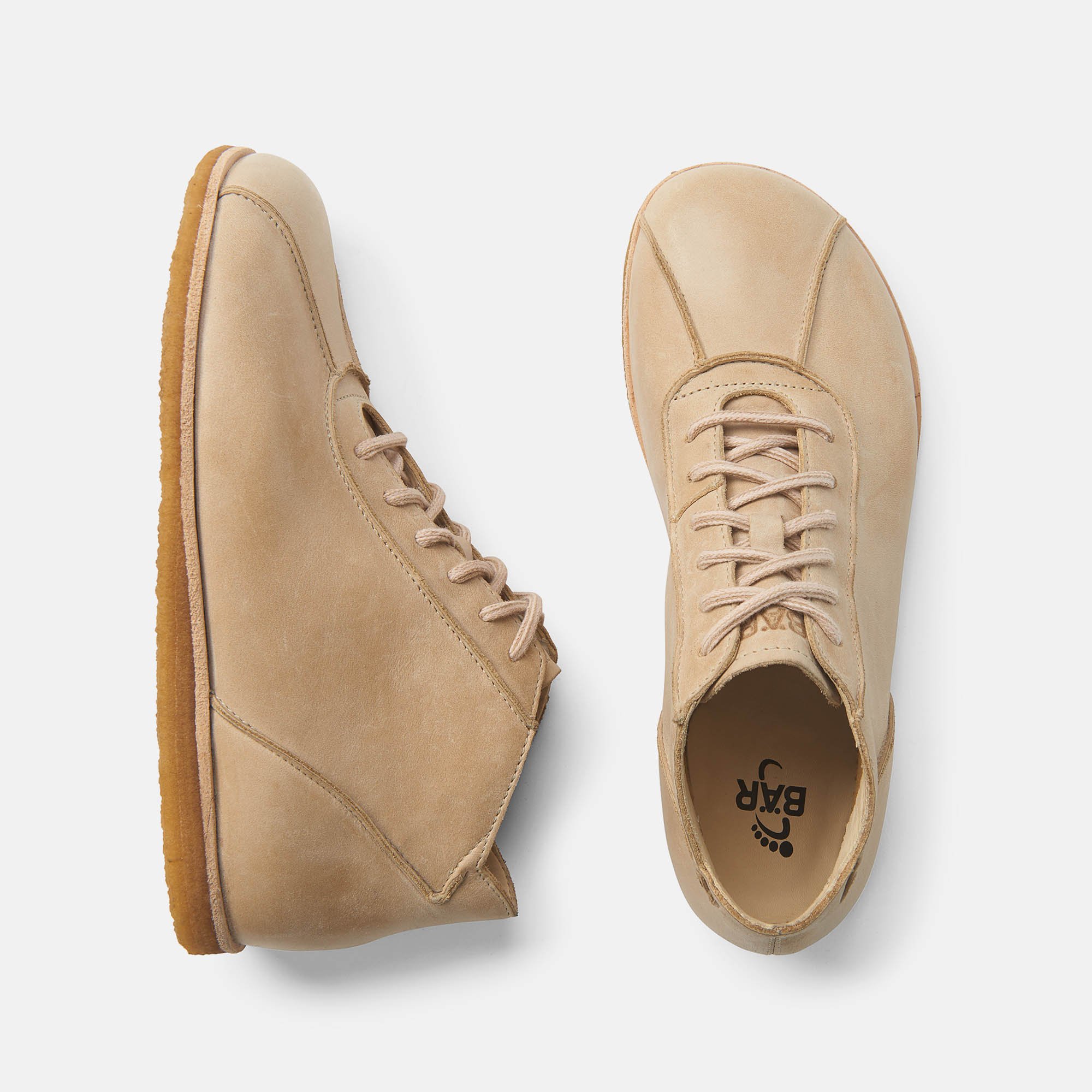 BÄR Schuhe Damenschuhe Brie 2.0 in sand aus Rindnappaleder gewachst - Anlass: Freizeitschuhe (Ansicht von oben) BÄR Schuhe Damenschuhe Freizeitschuhe Brie 2.0 sand Rindnappaleder gewachst Ansicht von oben