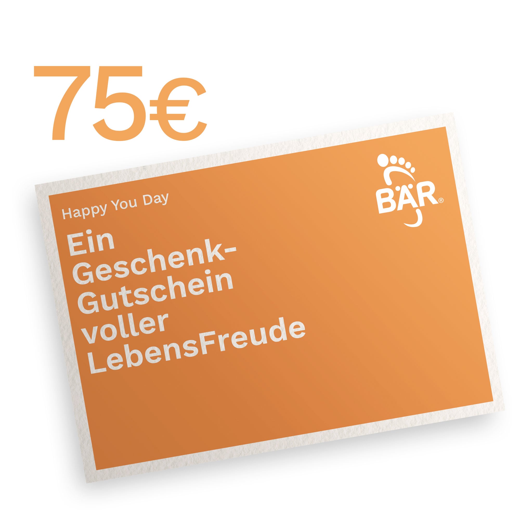 BÄR Schuhe Digitaler Geschenkgutschein 75 EUR weiß Produktbild