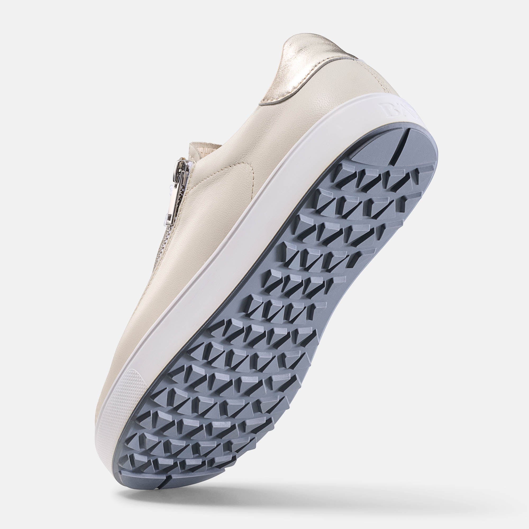 BÄR Schuhe Damenschuhe Freizeitschuhe Margot beige/gold Lammnappaleder Seitenansicht