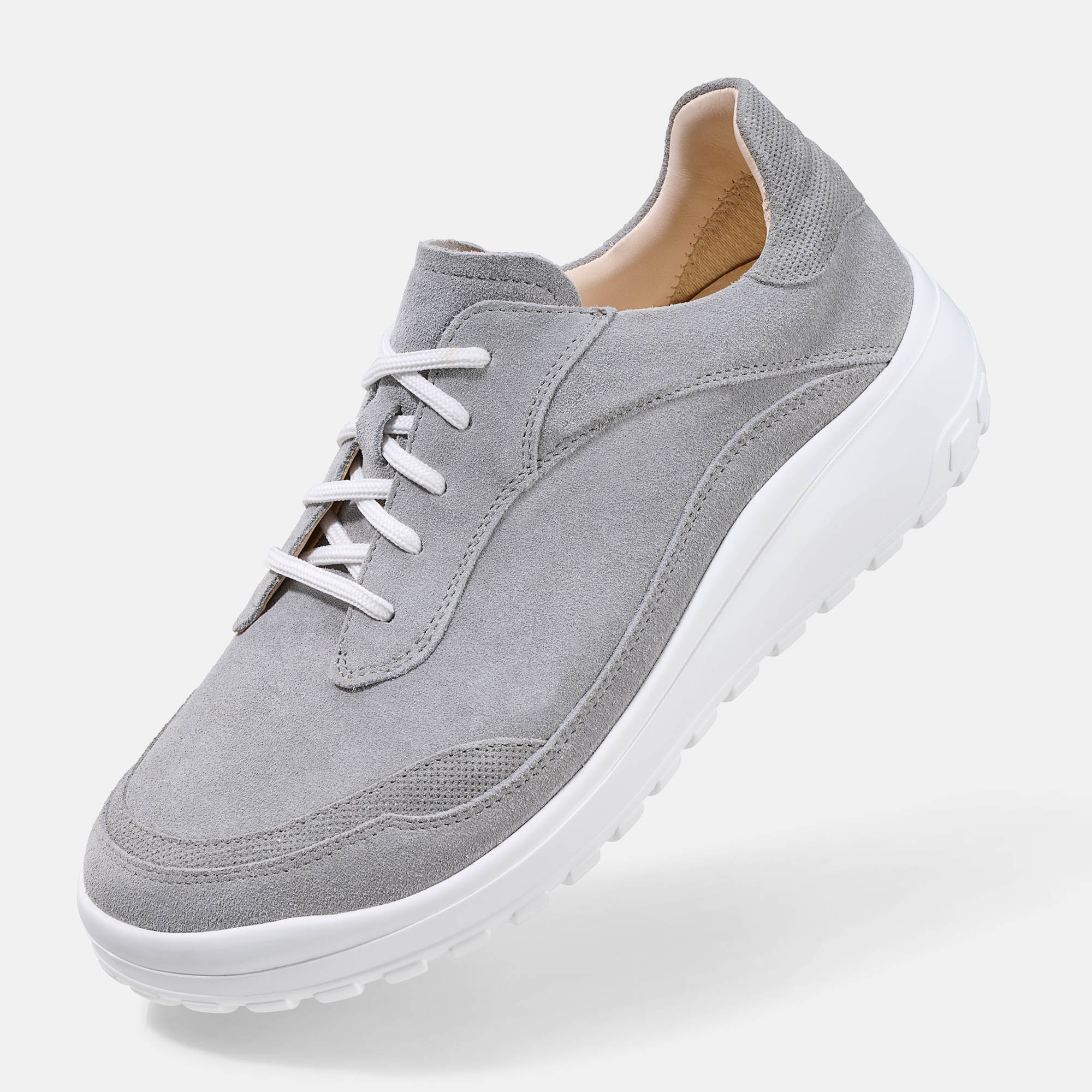 BÄR Schuhe Damenschuhe Quinn in grau aus Kalbveloursleder, Geprägtes Kalbveloursleder - Anlass: Alltag (Produktbild) BÄR Schuhe Damenschuhe Alltag Quinn grau Kalbveloursleder, Geprägtes Kalbveloursleder Produktbild