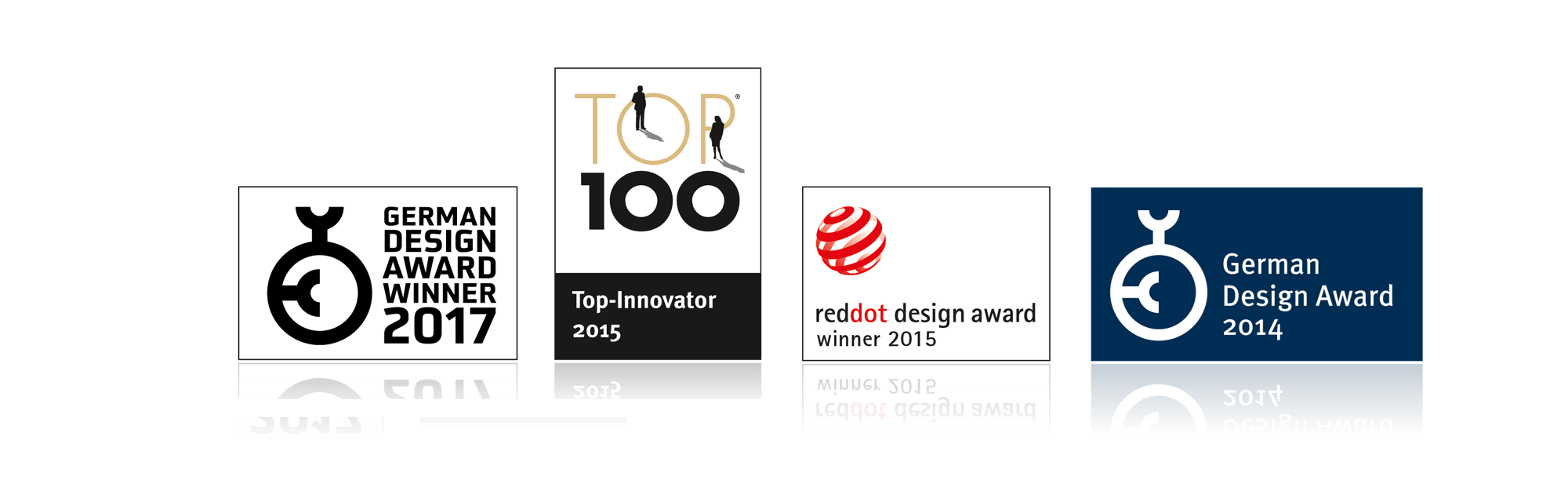 Preise: German Design Award 2017, Top-Innovator 2015, Red Dot Design Award 2015, German Design Award 2014 Bilder von Auszeichnungen: German Design Award 2017, Top-Innovator 2015, Red Dot Design Award 2015, German Design Award 2014