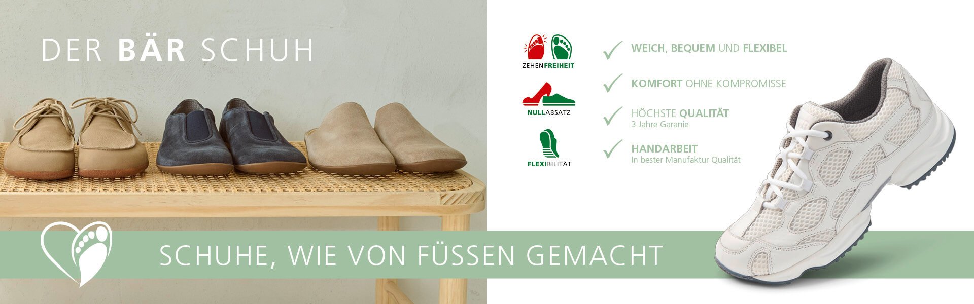 Kollektion von Bär Schuh: Weiche, flexible Schuhe mit Nullabsatz und hochwertiger Handarbeit