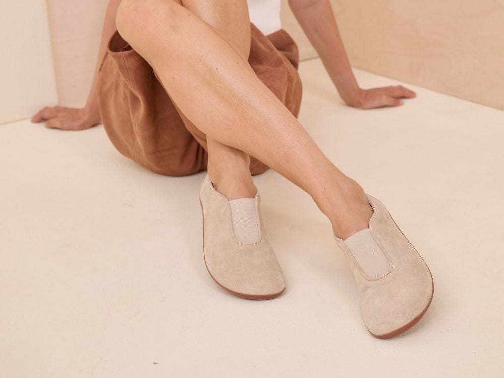 BÄR Schuhe Damenschuhe Freizeitschuhe Myla beige Kalbveloursleder Emotionsbild