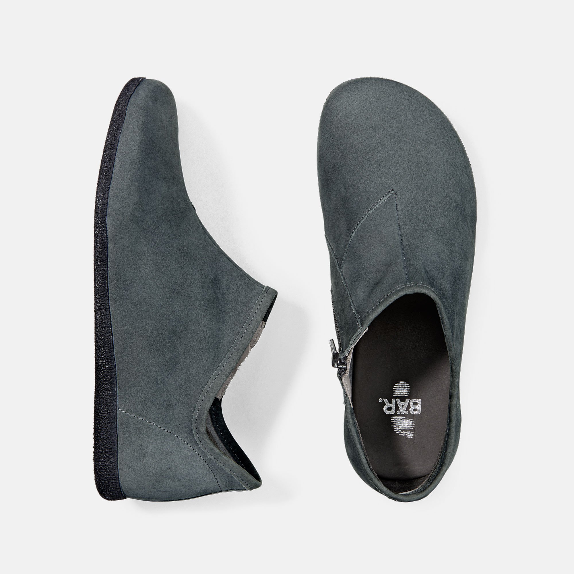 BÄR Schuhe Damenschuhe Lotus in dunkelgrau aus Rindnubukleder - Anlass: Freizeitschuhe (Ansicht von oben) BÄR Schuhe Damenschuhe Freizeitschuhe Lotus dunkelgrau Rindnubukleder Ansicht von oben
