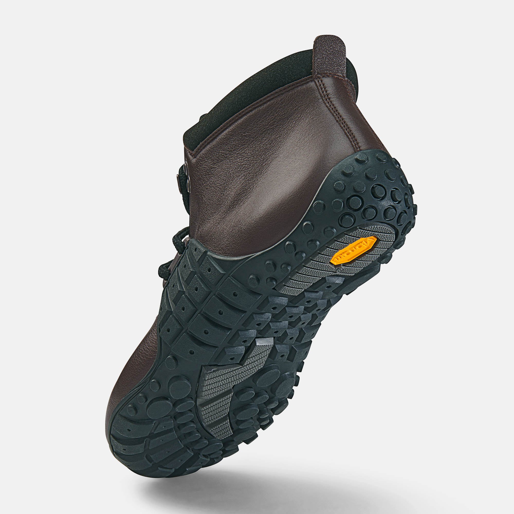 BÄR Schuhe Unisexschuhe Mountain Barefoot in dunkelbraun aus Rindnappaleder genarbt - Anlass: Wanderschuhe (Seitenansicht) BÄR Schuhe Unisexschuhe Wanderschuhe Mountain Barefoot dunkelbraun Rindnappaleder genarbt Seitenansicht