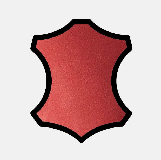 Symbol eines roten Lederstücks