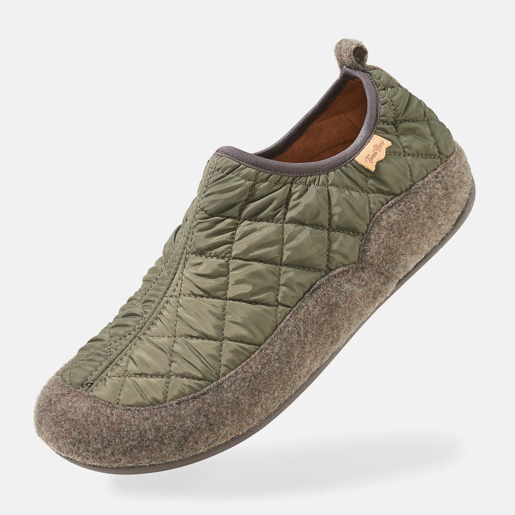 BÄR Schuhe Unisexschuhe Nil in khaki aus 100% Polyester - Anlass: Hausschuhe (Produktbild) BÄR Schuhe Unisexschuhe Hausschuhe Nil khaki 100% Polyester Produktbild