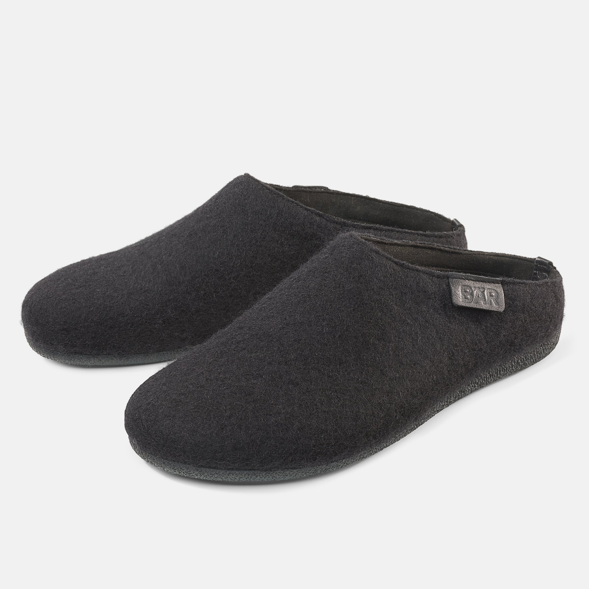 BÄR Schuhe Unisexschuhe Hugo in schwarz aus 75% Wolle, 25% Polyamid - Anlass: Hausschuhe (Hauptbild) BÄR Schuhe Unisexschuhe Hausschuhe Hugo schwarz 75% Wolle, 25% Polyamid Hauptbild