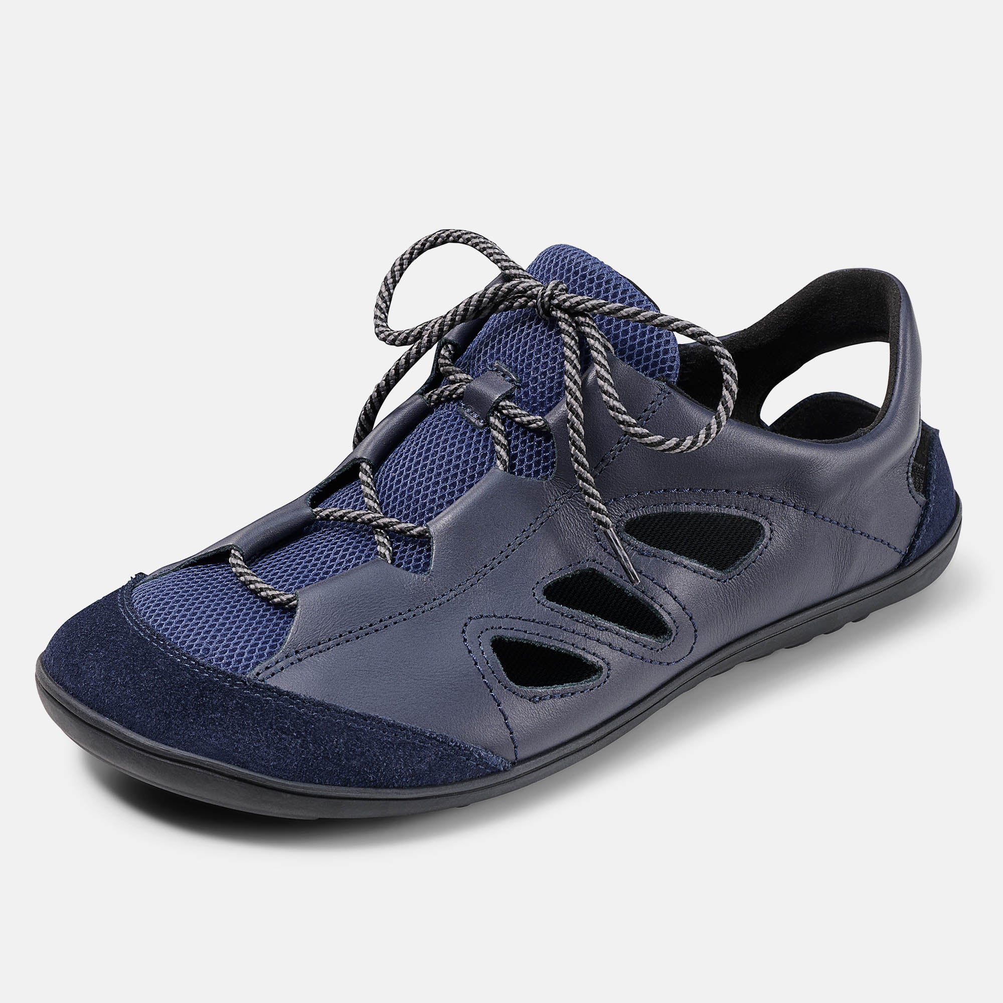 BÄR Schuhe Unisexschuhe Sandaletten Jess dunkelblau Rindveloursleder, Textil Produktbild