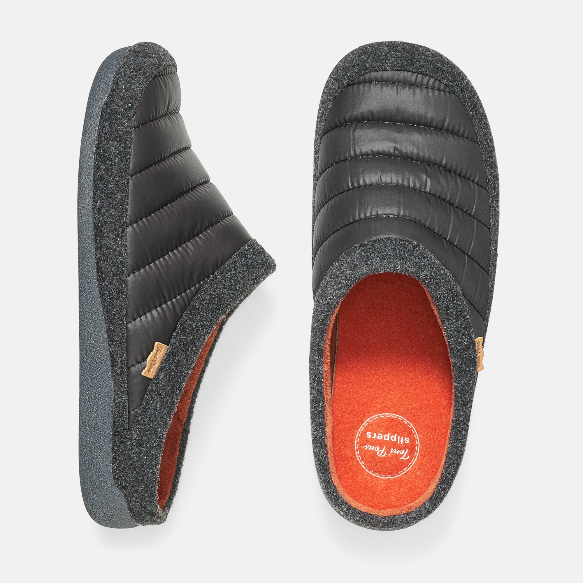 BÄR Schuhe Herrenschuhe Nordi in schwarz aus 100% Polyester - Anlass: Hausschuhe (Ansicht von oben) BÄR Schuhe Herrenschuhe Hausschuhe Nordi schwarz 100% Polyester Ansicht von oben