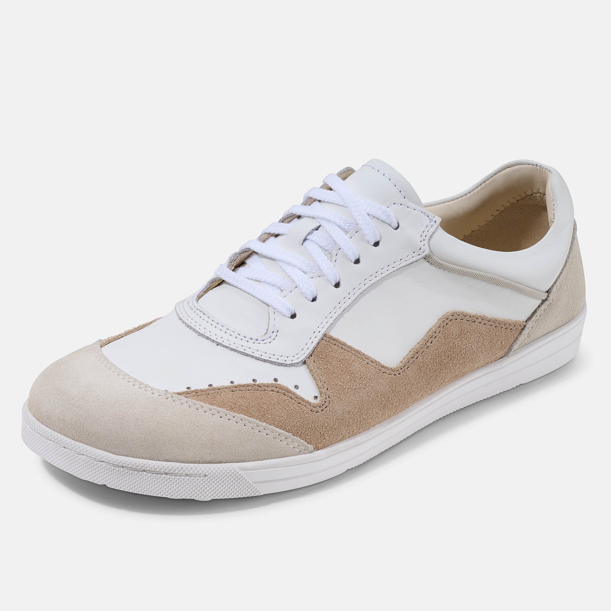 BÄR Schuhe Damenschuhe Freizeitschuhe Alea 2.0 weiß/beige Kalbnappaleder, Kalbveloursleder Produktbild