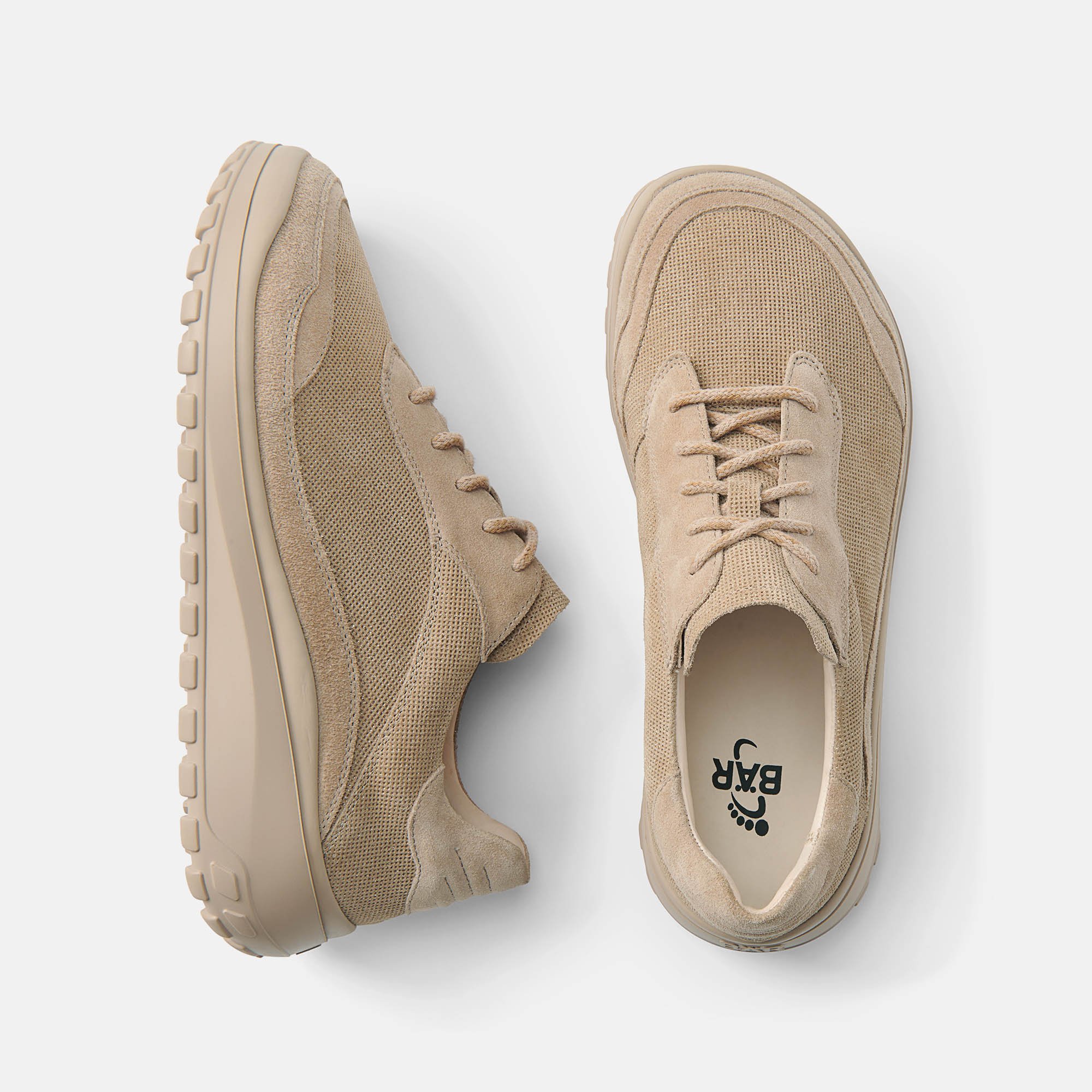 BÄR Schuhe Damenschuhe Quinn in sand aus Kalbveloursleder - Anlass: Alltag (Ansicht von oben) BÄR Schuhe Damenschuhe Alltag Quinn sand Kalbveloursleder Ansicht von oben