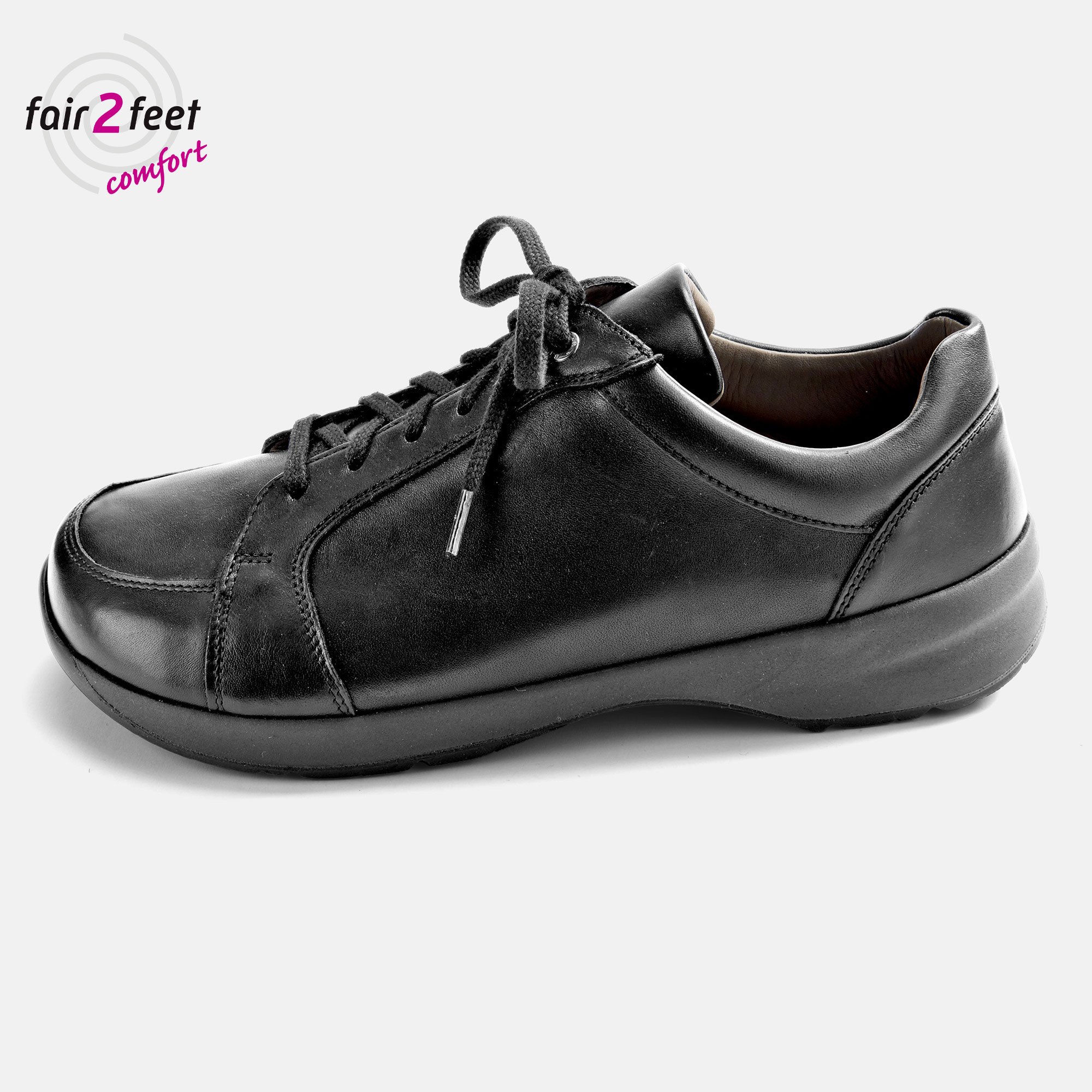 BÄR Schuhe Damenschuhe Sibel in schwarz aus Kalbnappaleder (Seitenansicht) BÄR Schuhe Damenschuhe Sibel schwarz Kalbnappaleder Seitenansicht